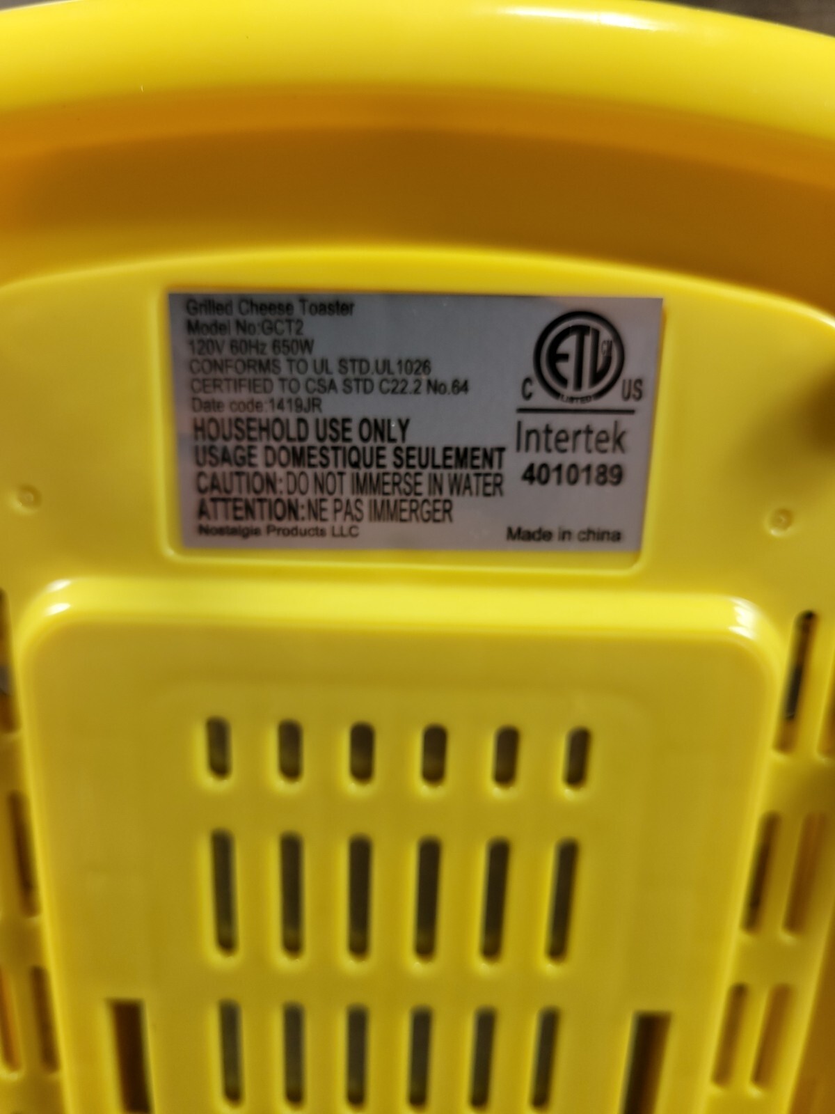 Nostalgia TCS2 Yellow Grilled Cheese Sandwich Toaster Maker | TESTED
