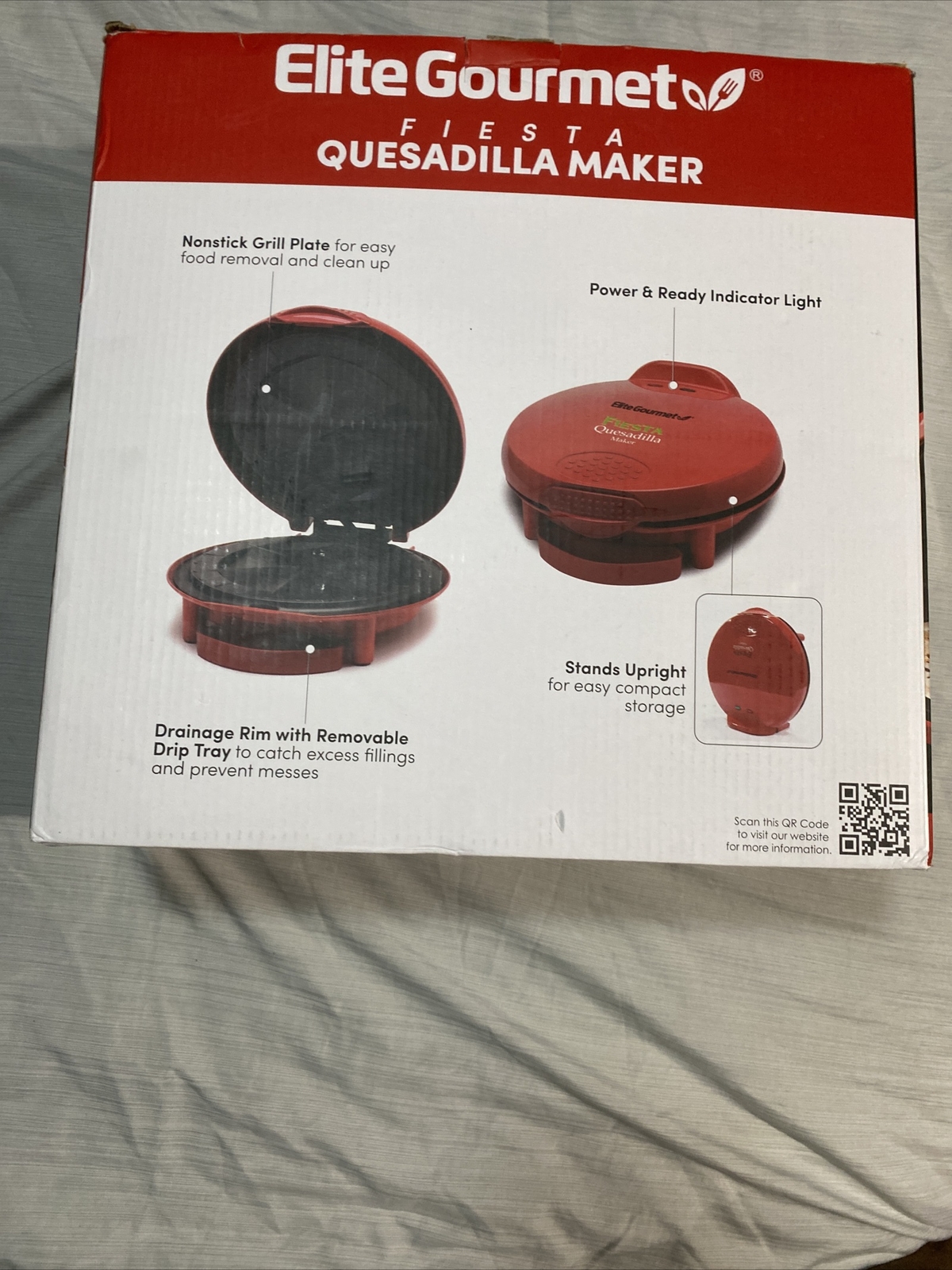 Quesadilla Maker Elite Gourmet Fiest. Model EQD-118