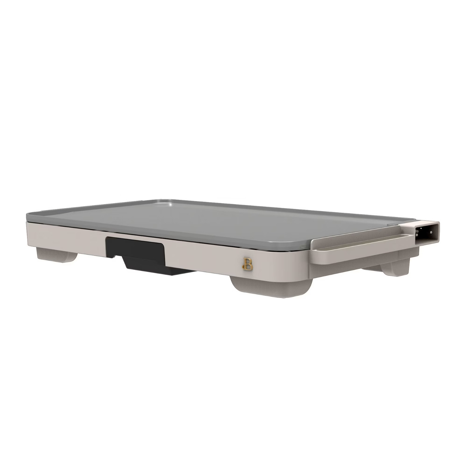 Beautiful XL Electric Non-stick Griddle 12 x 22 by Drew Barrymore Porcini Taupe