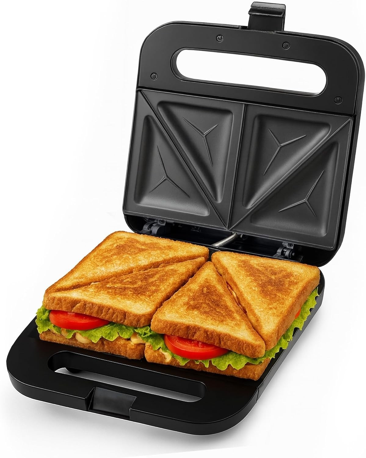 OVENTE Sandwich Maker Panini Press Nonstick Grill Compact 2-Slice GPS401B 750W