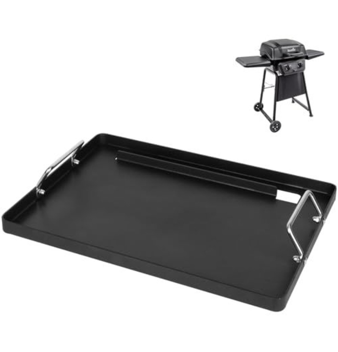 Full-Size Griddle Inserts for Charbroil Classic 280 2 Burner Grill Carbon Steel