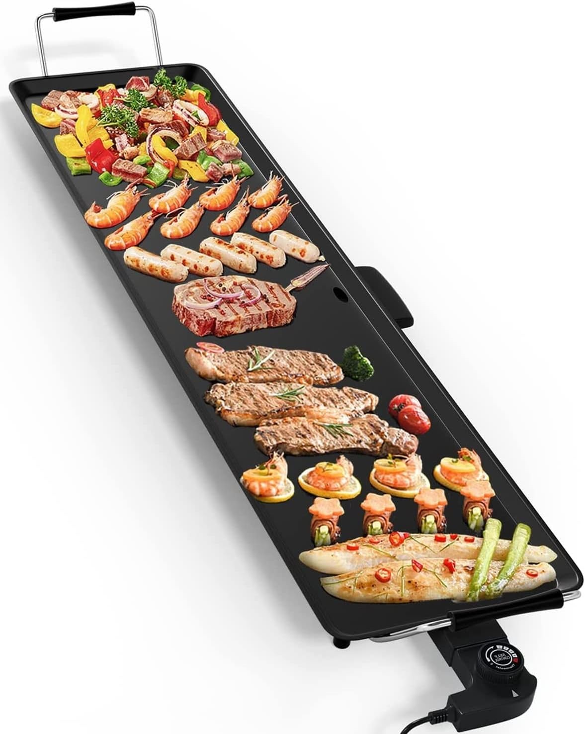 Electric Griddle Nonstick Extra Large Electric Teppanyaki Grill 35’’ Korean BBQ