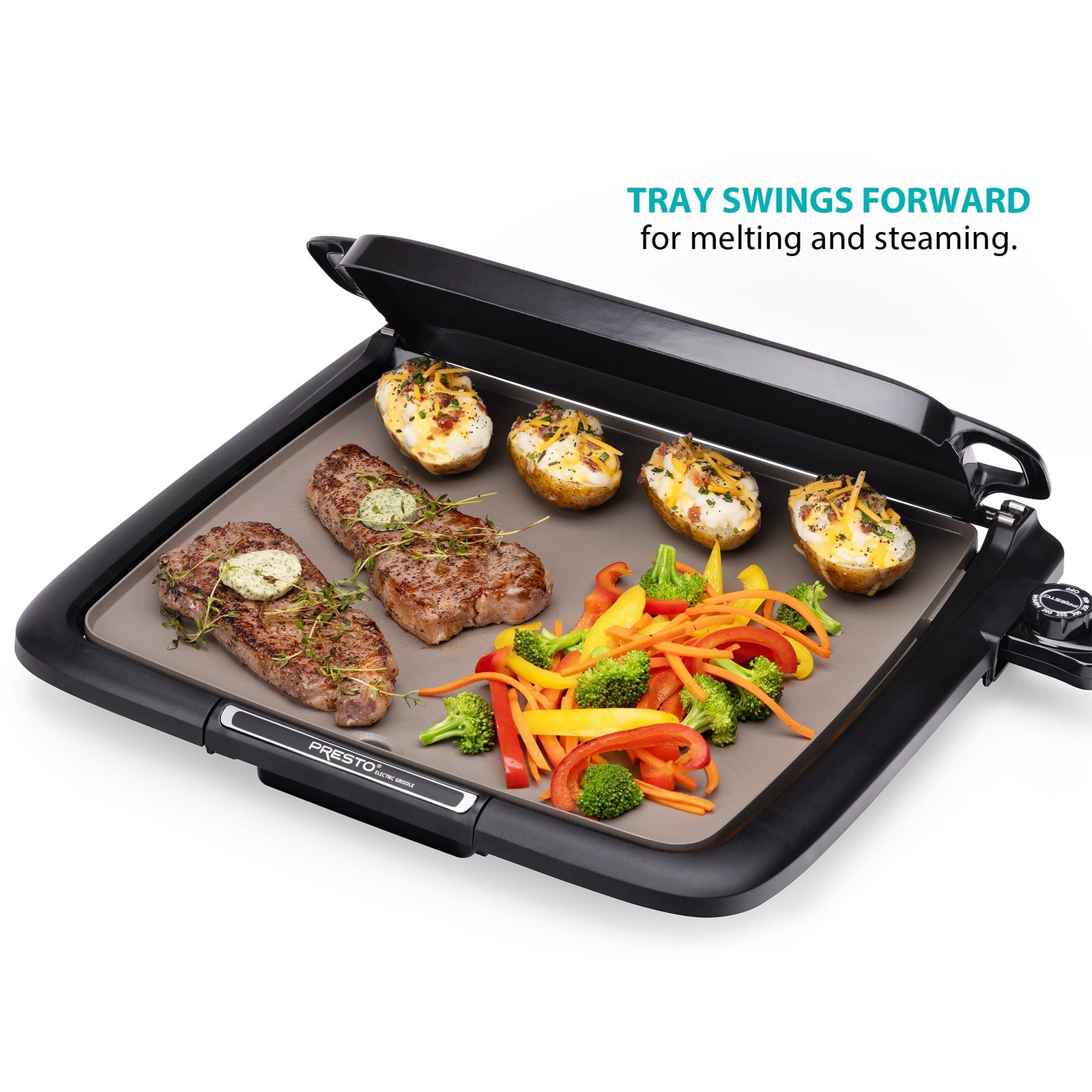 Ceramic Electric Griddle/Warmer Plus, Black 07024