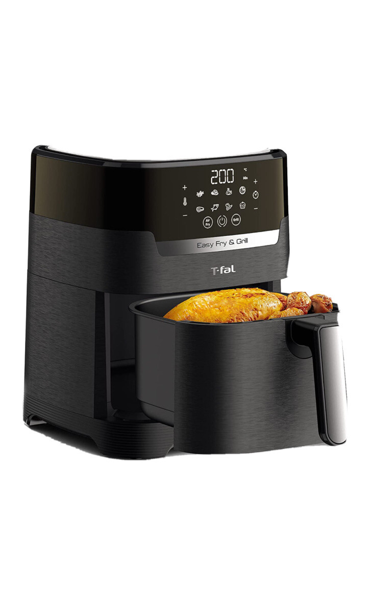 BRAND NEW T-fal Air Fryer & Grill Combo Digital, 2-in-1, 4.4 Qrt, Black