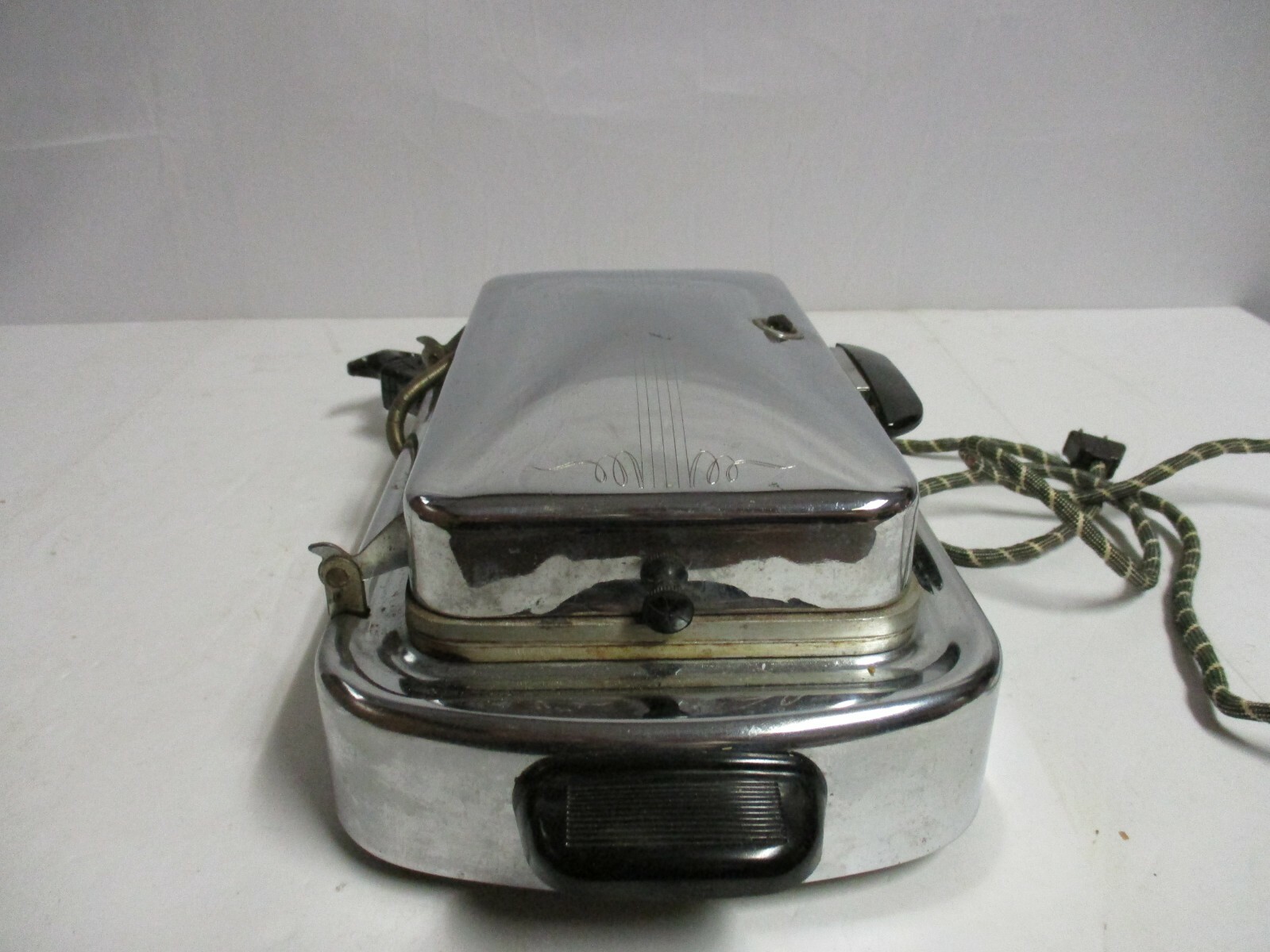 Rare Vintage Kenmore Sears Waffle Iron Grill Griddle Model # 307 WORKS GREAT!