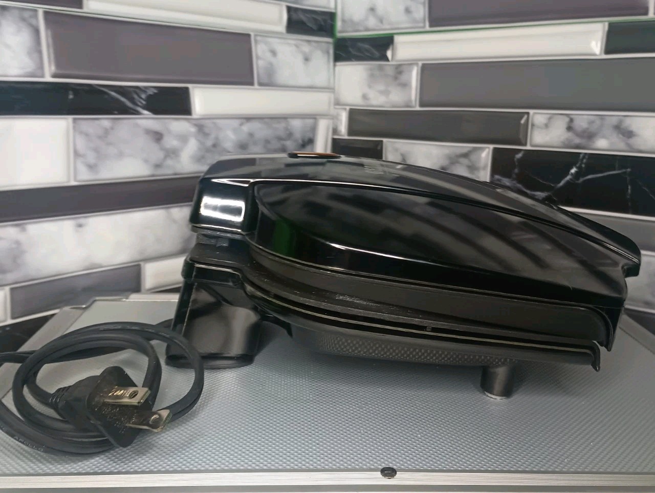 George Foreman GR0036B Grill Electric Indoor Non- Stick Grill Tested Working