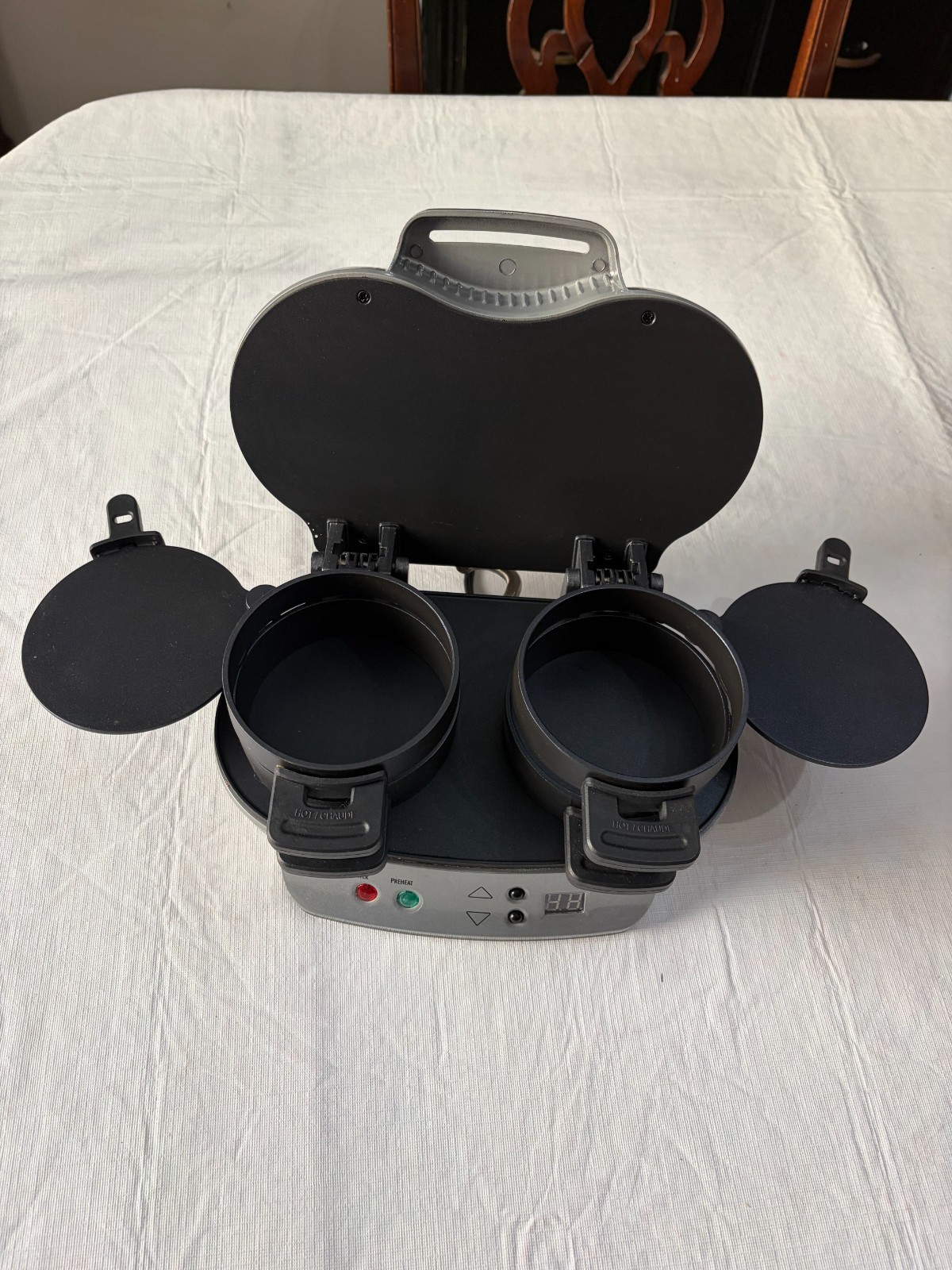 Hamilton Beach 25490 Dual “Breakfast” Sandwich Maker Tested WORKS!