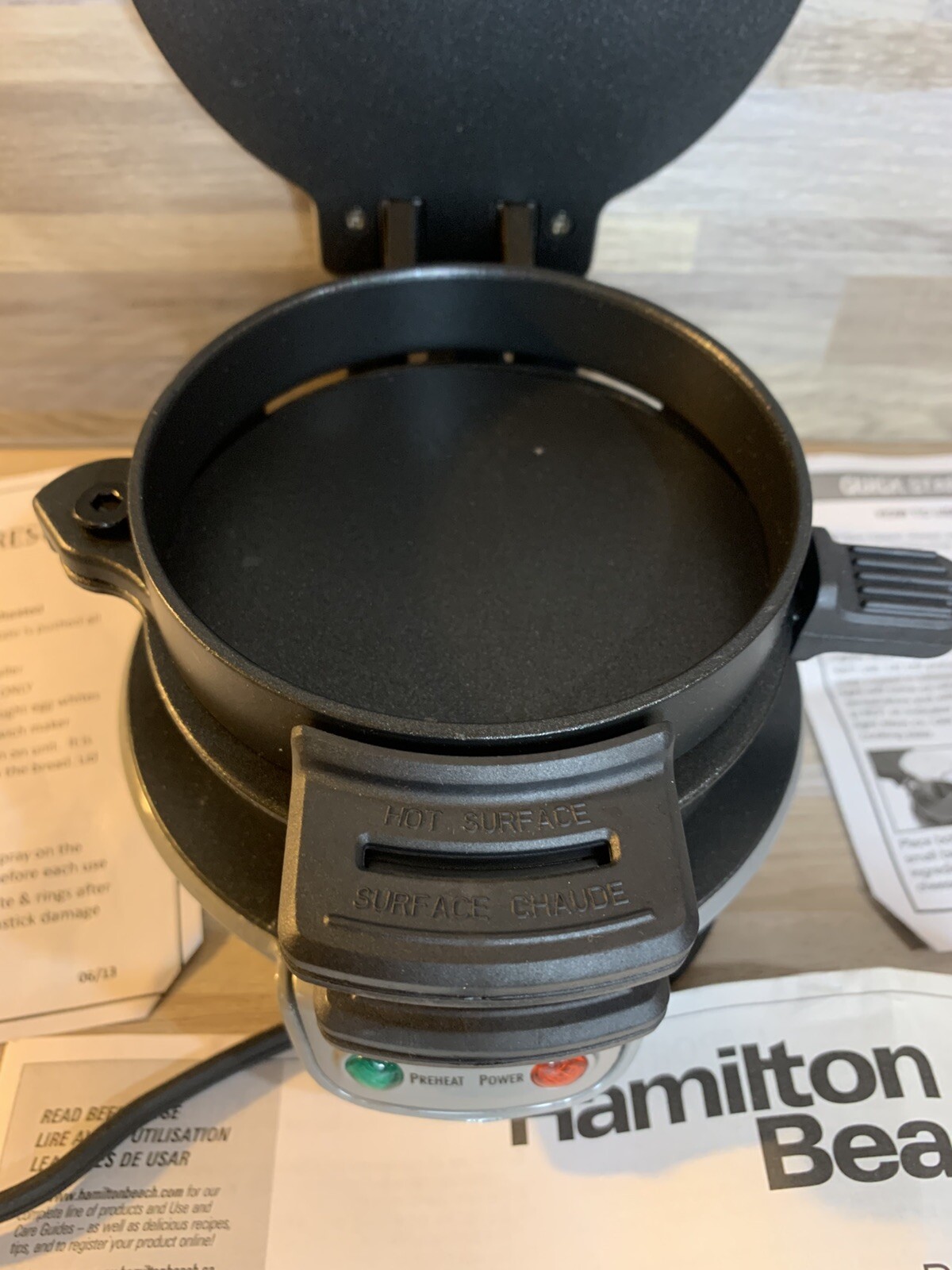 Hamilton Beach Breakfast Sandwich Maker New/ No Original Box.
