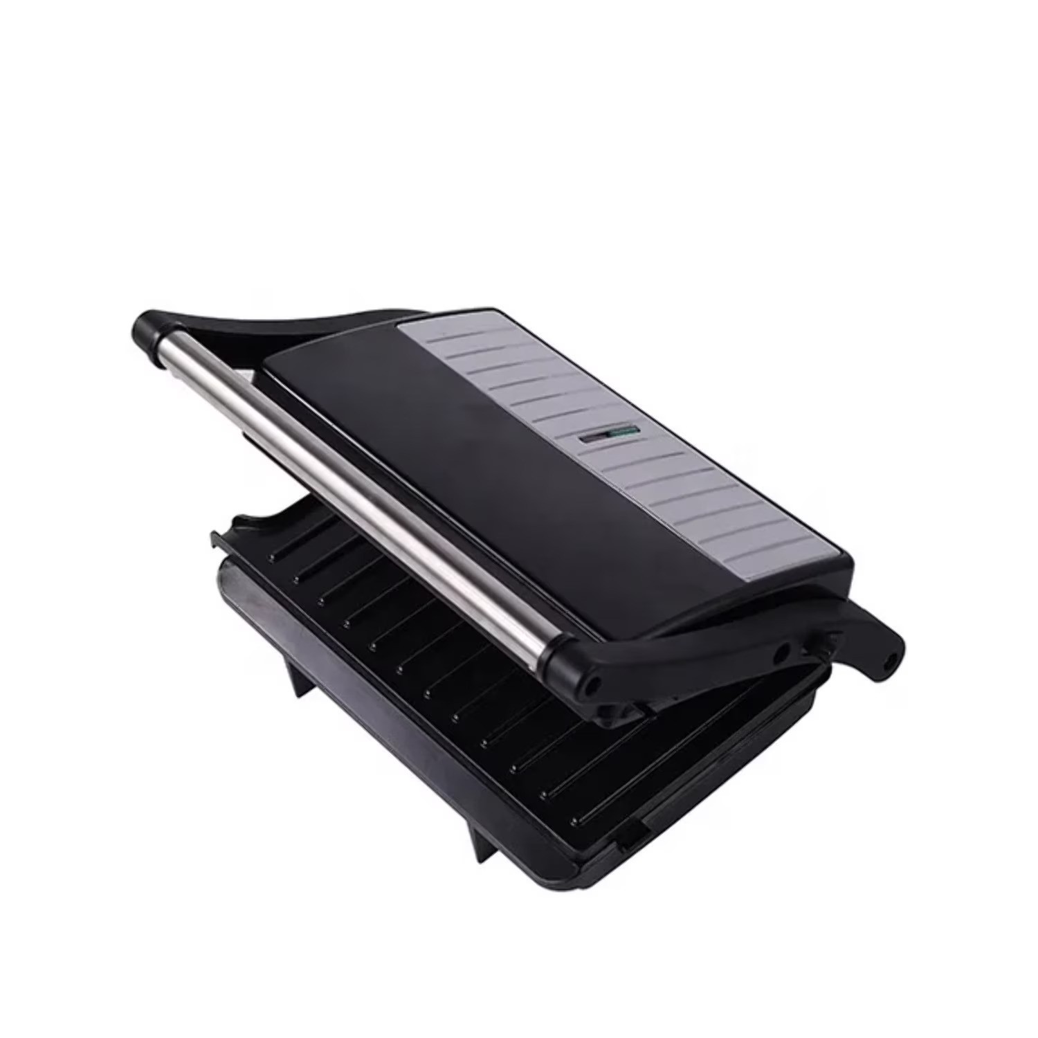 Panini Press Grill – Sandwich Maker with Non-Stick Cooking Plate Black