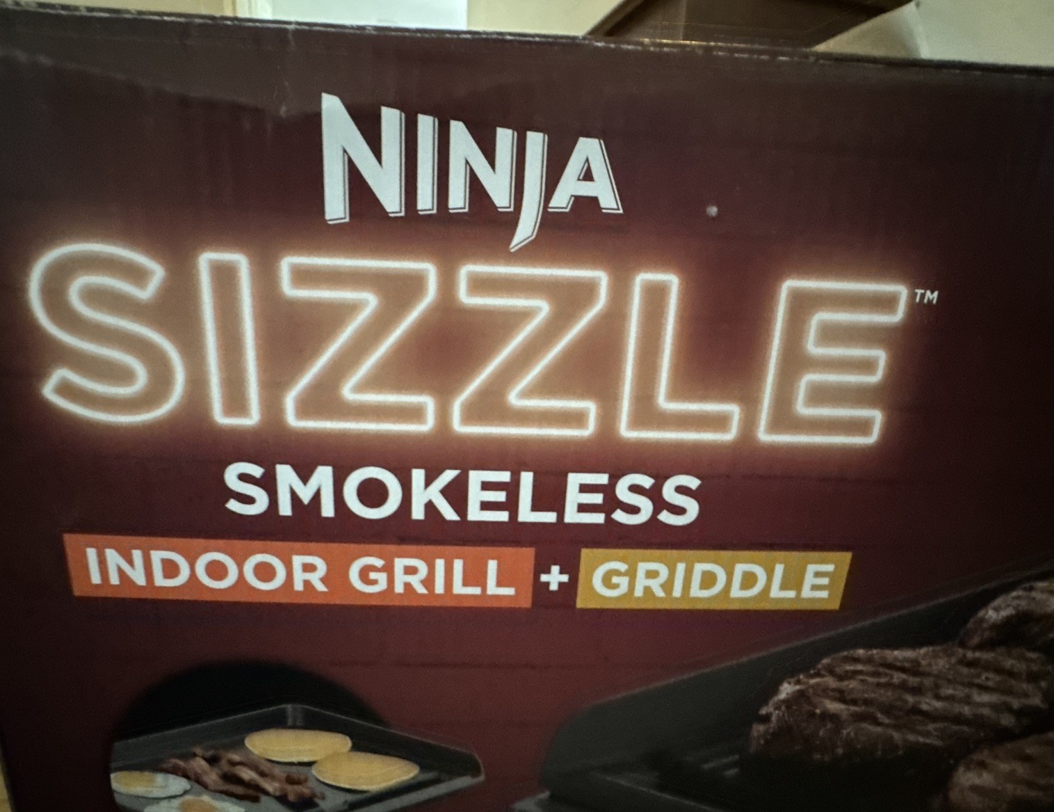 Ninja Sizzle Smokeless Indoor Grill & Griddle GR101 15 14″ Plates. Never Used