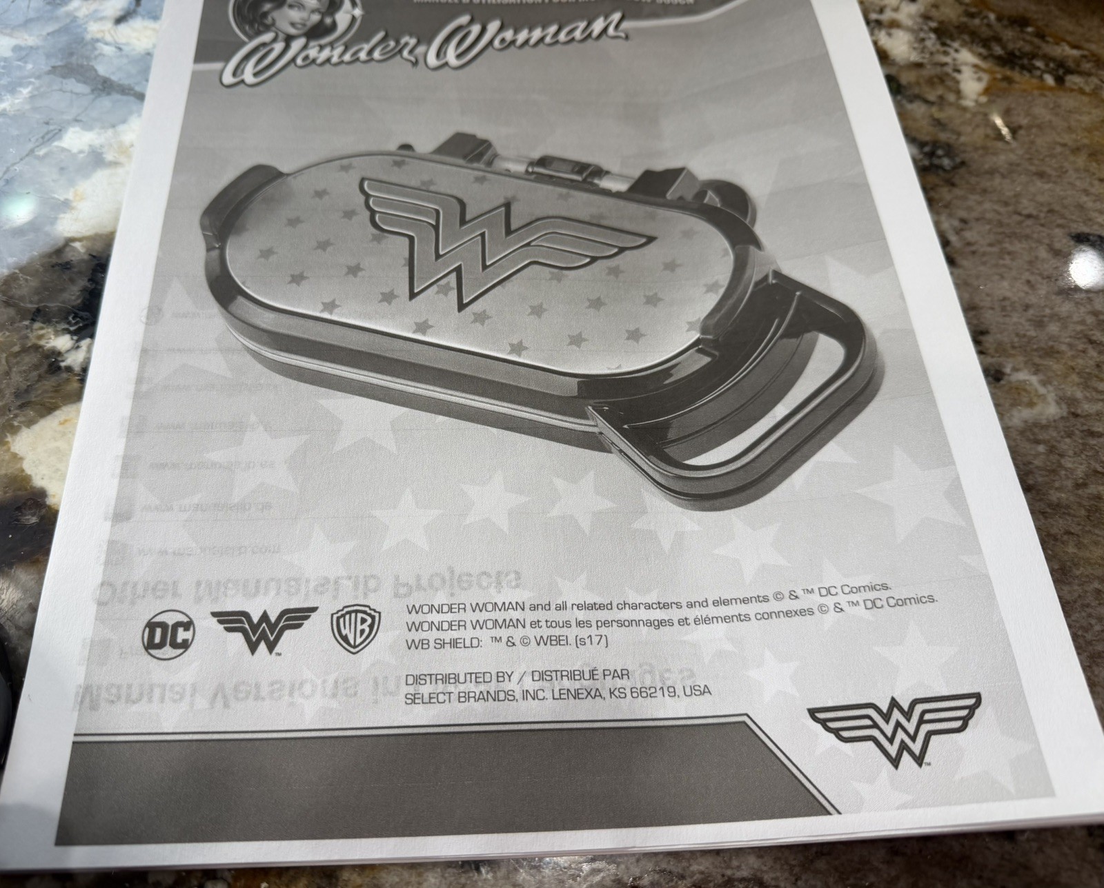 Wonder Woman Pancake Maker DCW-300CDouble Griddle. New w/o box. Tested/works.