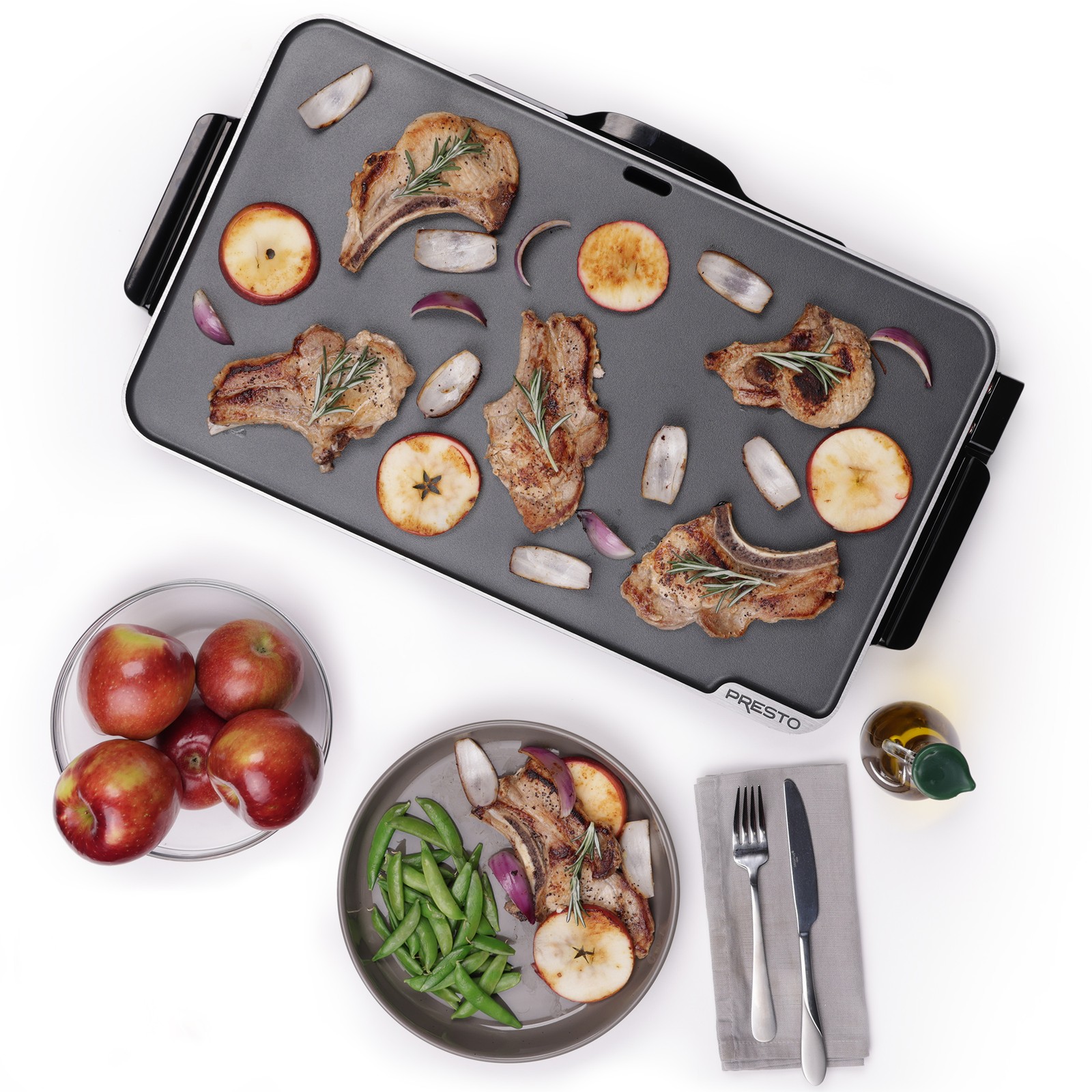 Presto 22″ Slimline Griddle with Removable Handles and Ceramic Nonstick Surface
