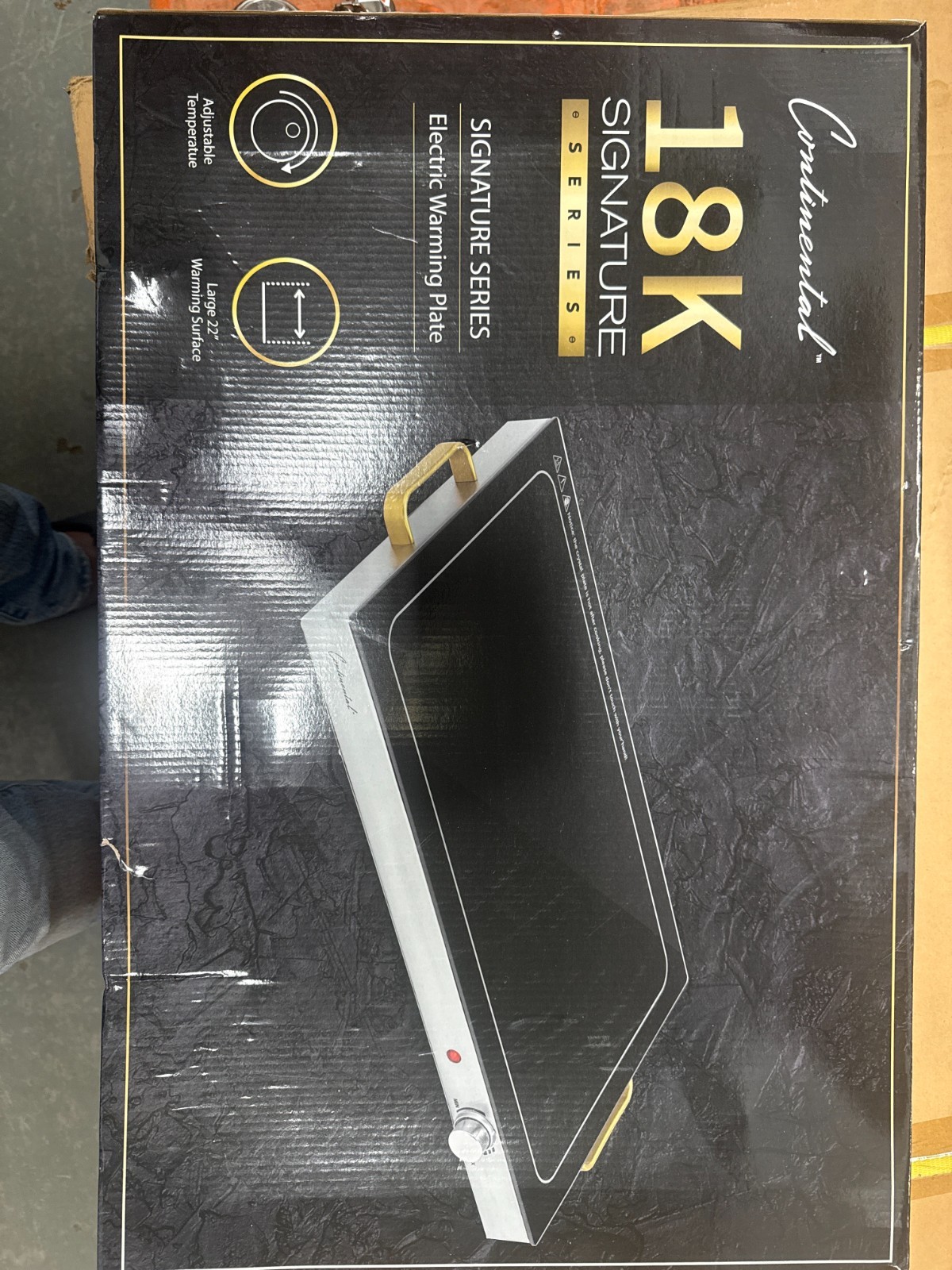 CONTINENTAL 18K SIGNATURE SERIES ELECTRIC WARMING PLATE