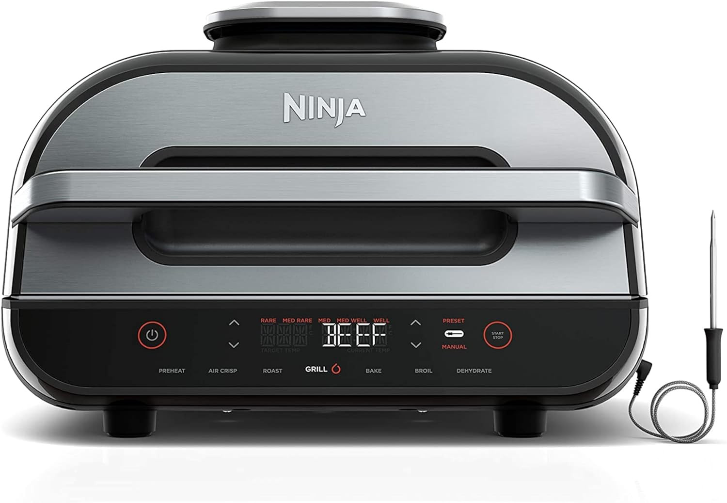 Indoor Grill, Foodi Smart XL 6-In-1 Indoor Grill with Air Fry, Roast, Bake, Broi