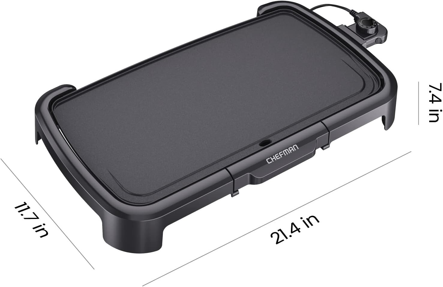 XL Electric Griddle with Removable Temperature Control, Immersible Flat Top G…