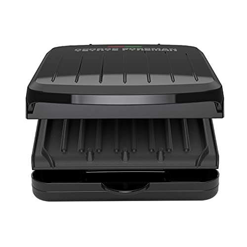 George Foreman 2-Serving Classic Plate Electric Indoor Grill and Panini Press…