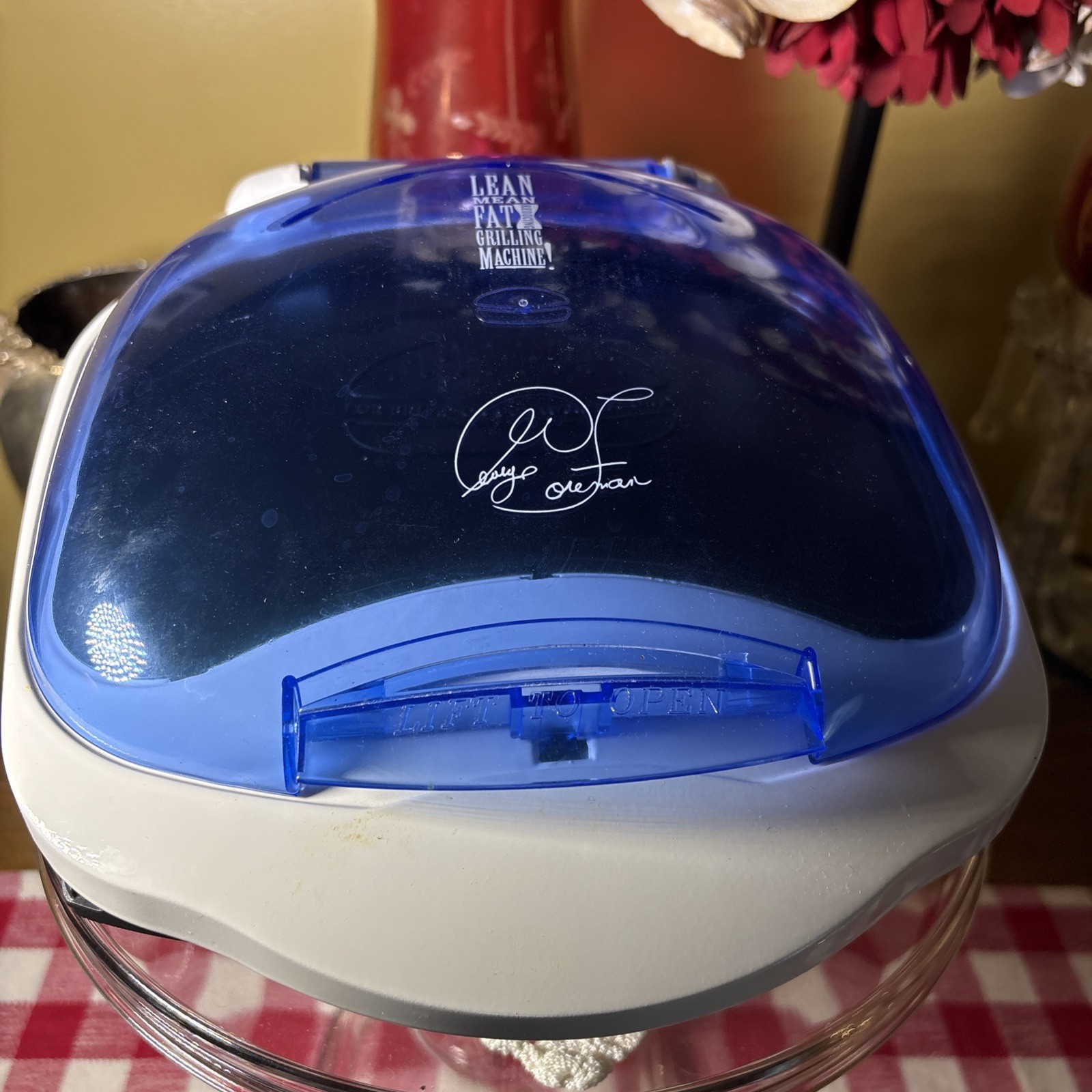 George Foreman Grill In Grilling Colors Blue Salton GR10ABWI Champ Size