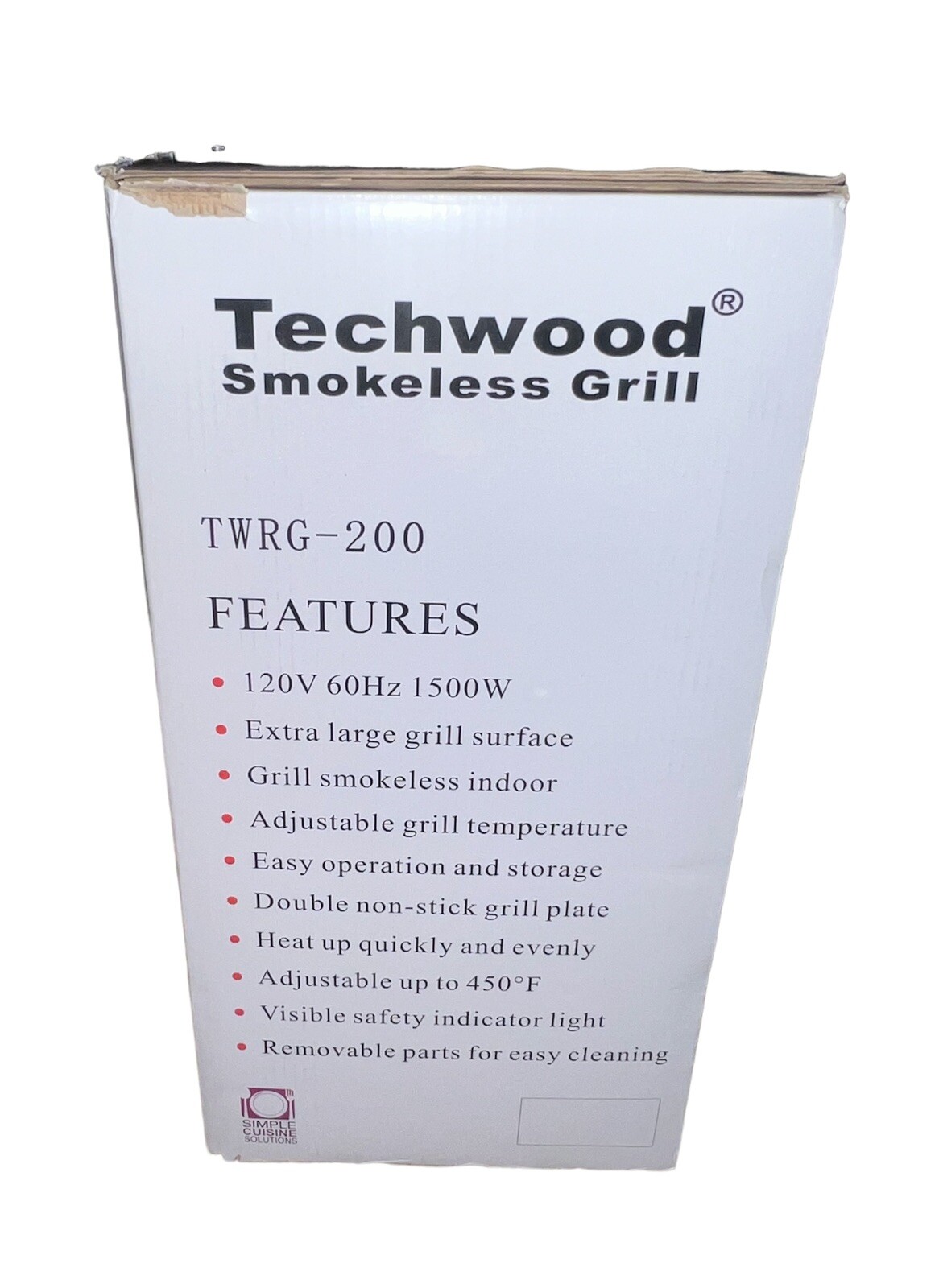 Techwood Indoor Grill Smokeless Grill, 1500W Indoor Electric Tabletop.