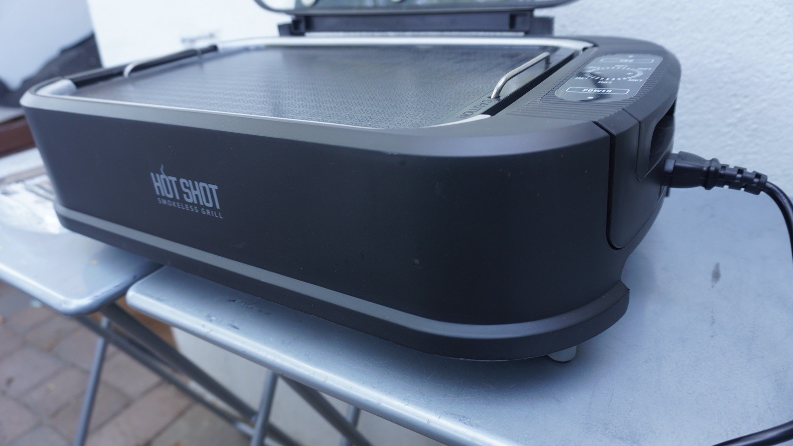 Hot Shot Smokeless Grill without Cord – 2 Grill Plates Included Open box New