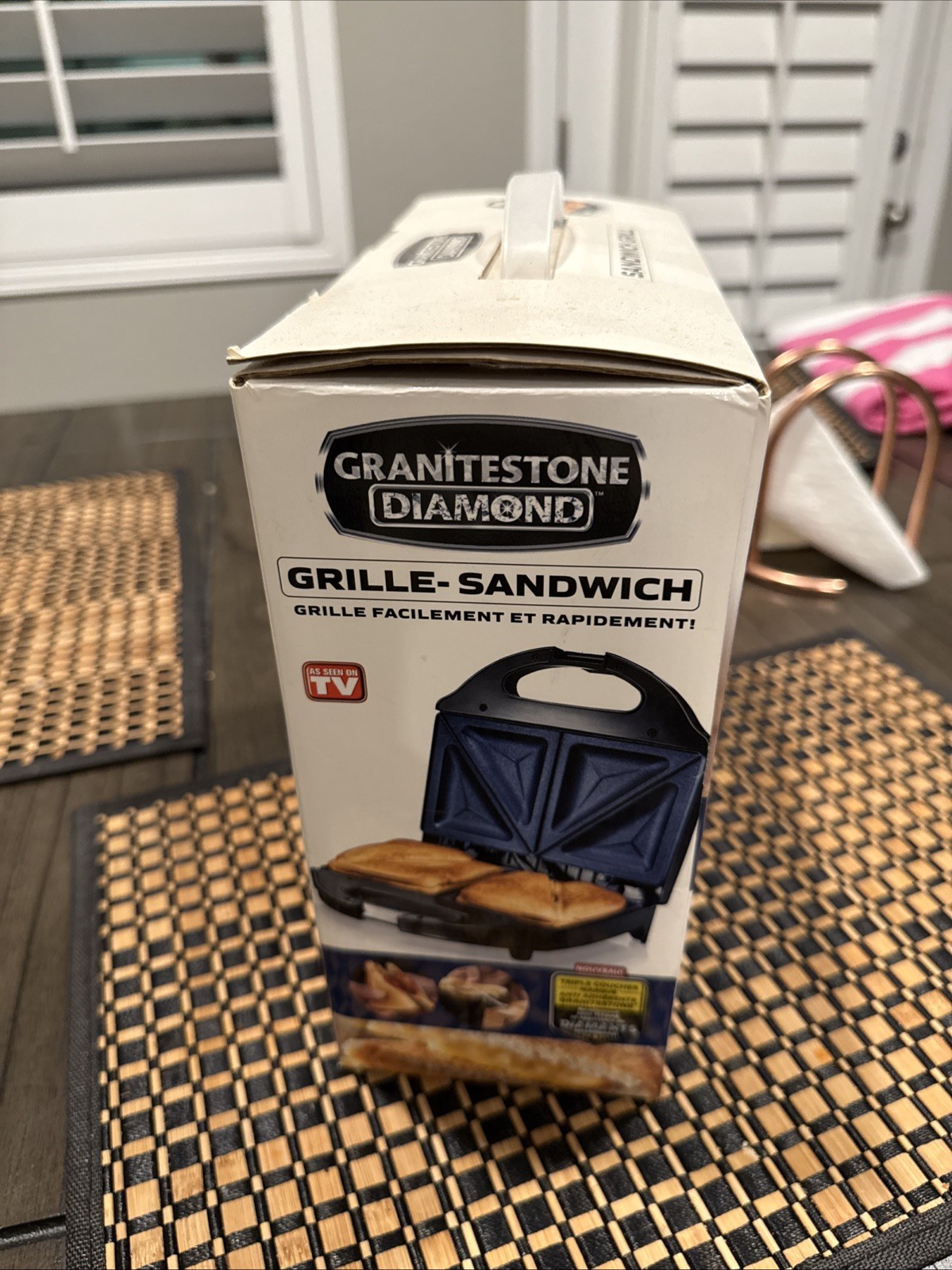Granitestone Diamond Blue Sandwich Grill ~ FREE from PTFE/PFOA & PFOS Chemicals