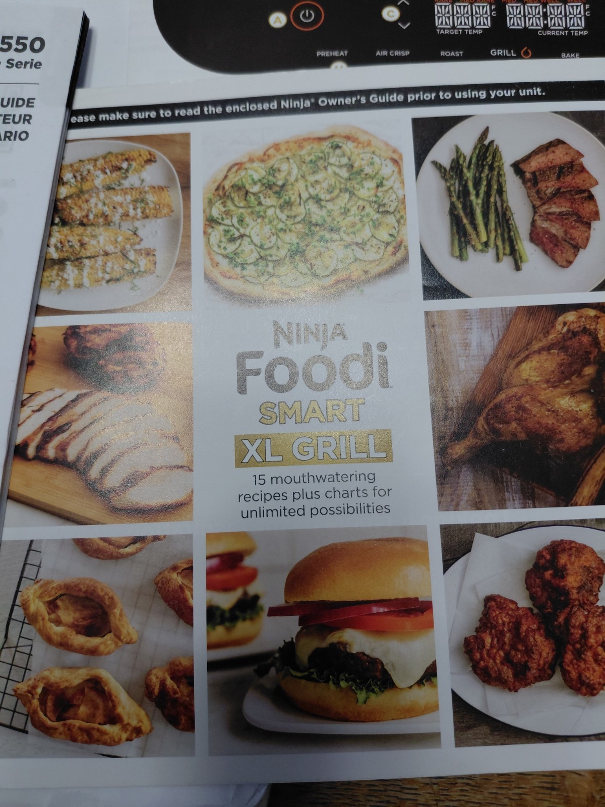 Ninja Foodi Smart XL Grill FG551W/ Grill Plate and Basket, all accessories,READ