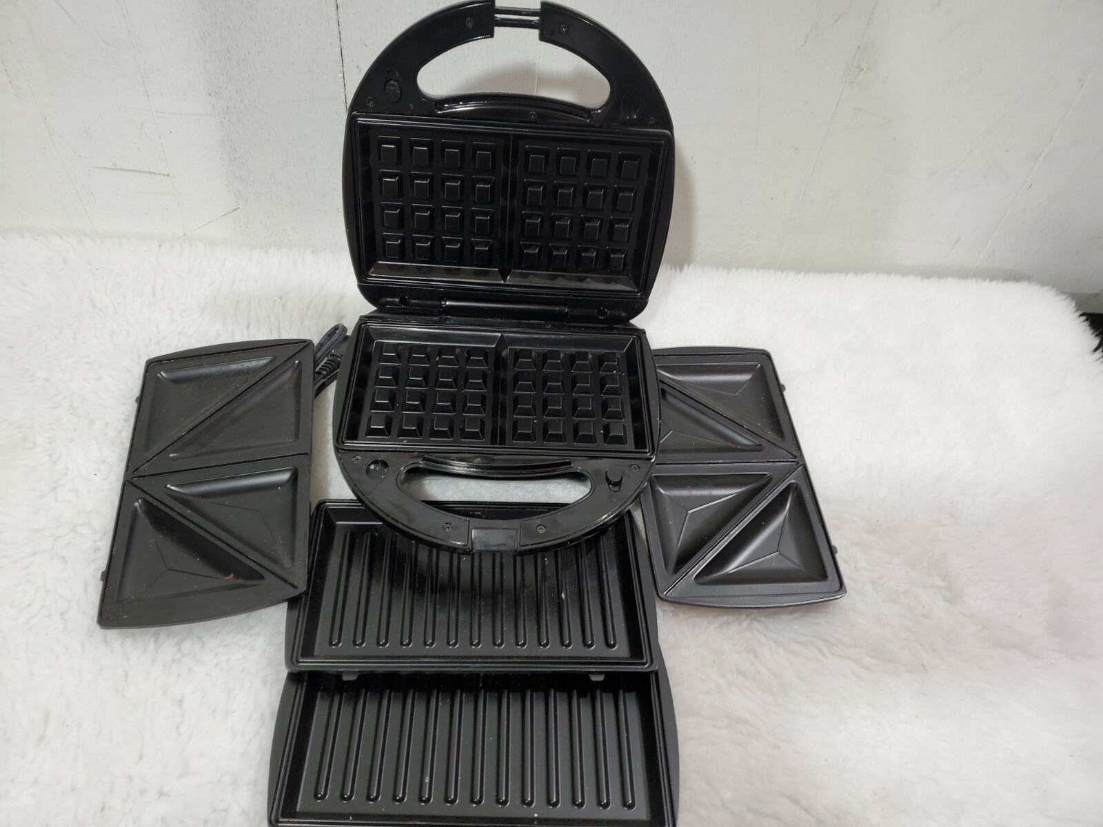 Electric Sandwich Grill Deep Non Stick Surface Dual Toast Maker French Toaster
