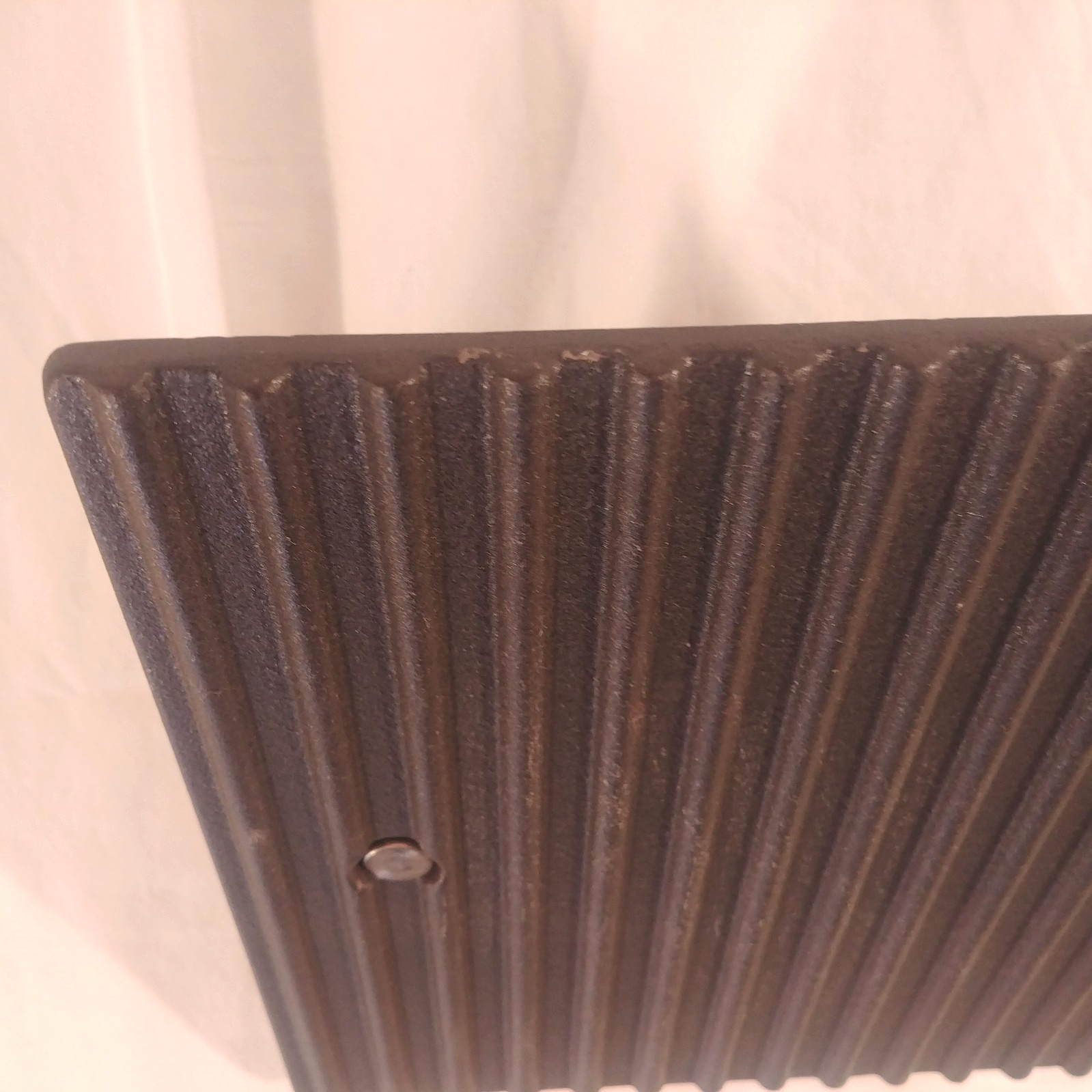 Pampered Chef Bacon Burger Or Grill Press #2875 Cast Iron 8.5″ x 8.5