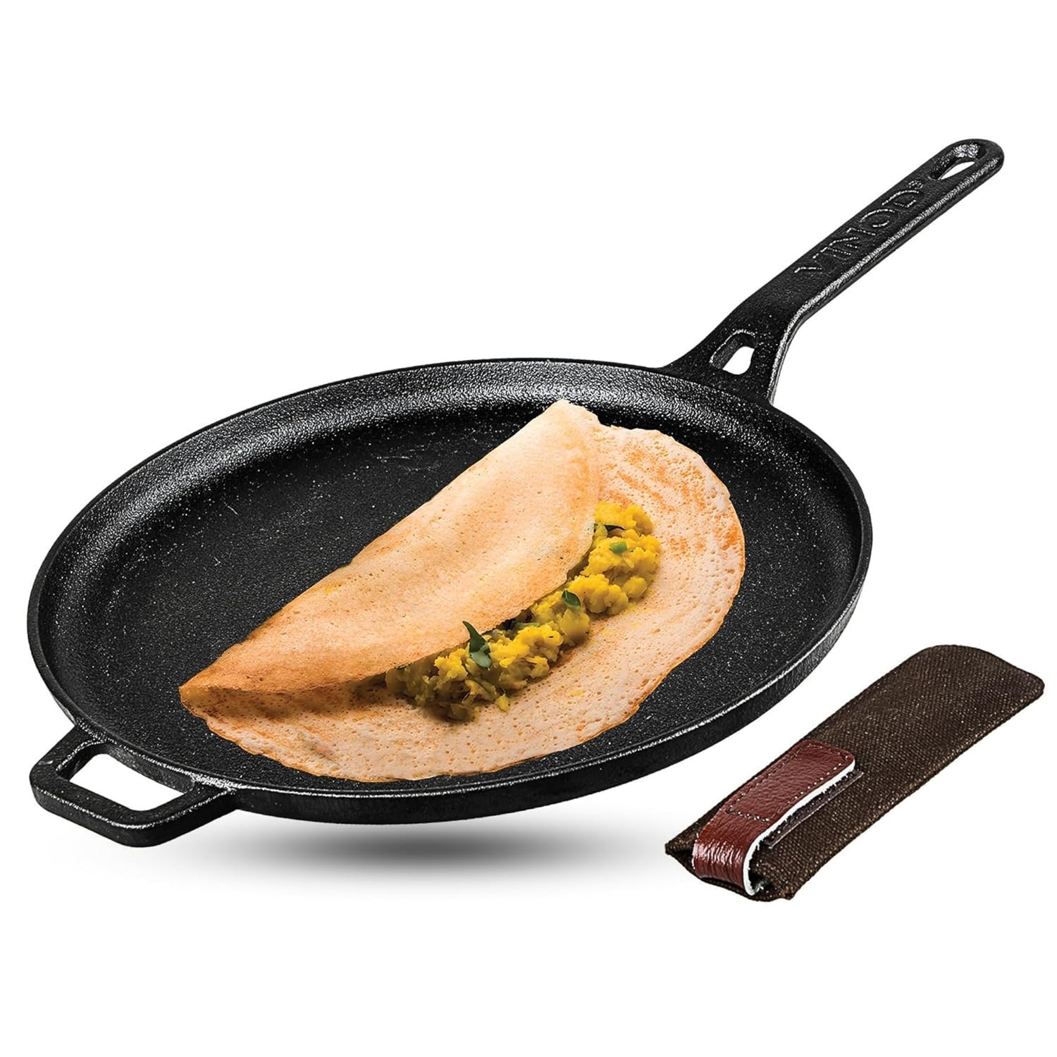 Vinod Legacy Cast Iron Dosa Tawa Pre-Seasoned Gas Oven Naturally Nonstick
