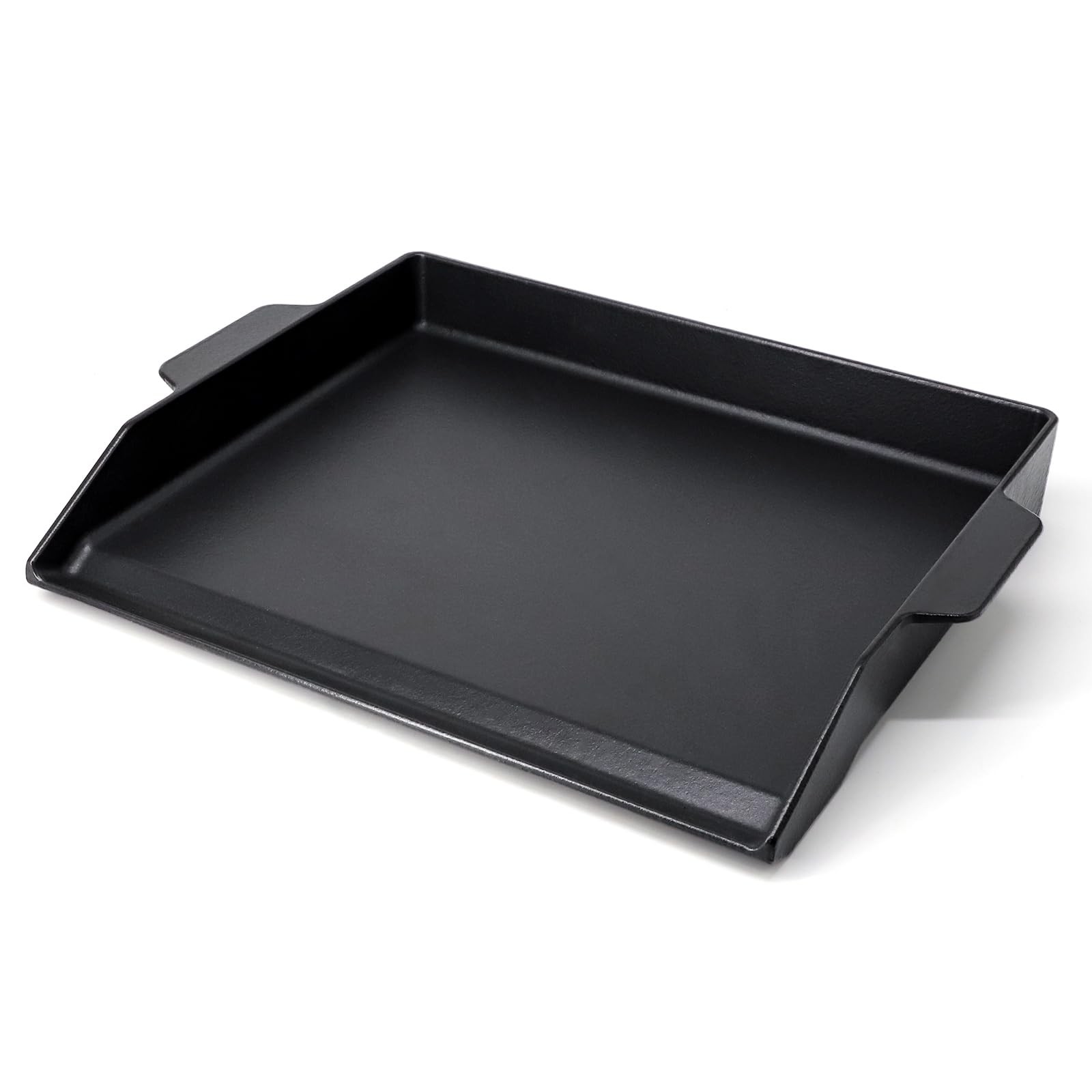 Universal Large Cast Iron Cooking Griddle with Extra High Sidewalls for Gas G…