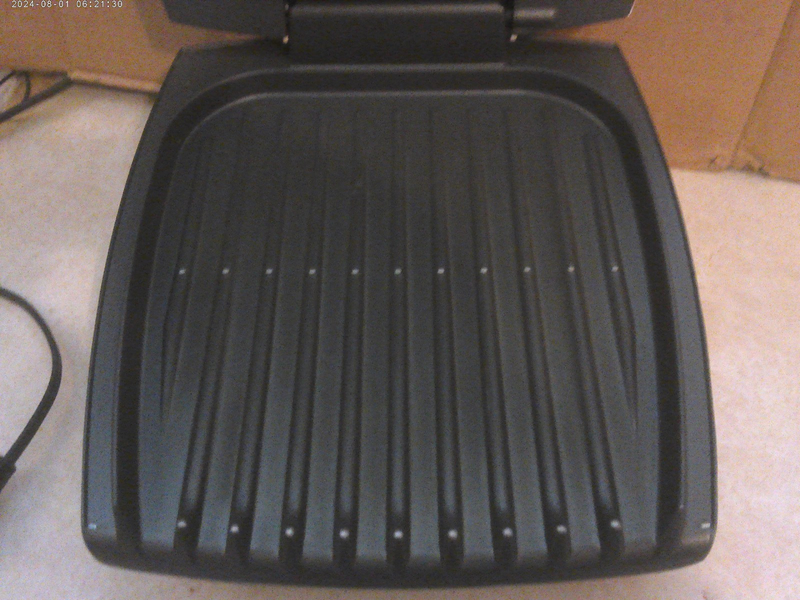 GEORGE FOREMAN GR-26 CB LEAN MEAN FAT GRILLING MACHINE 1000W, LIGHTLY USED