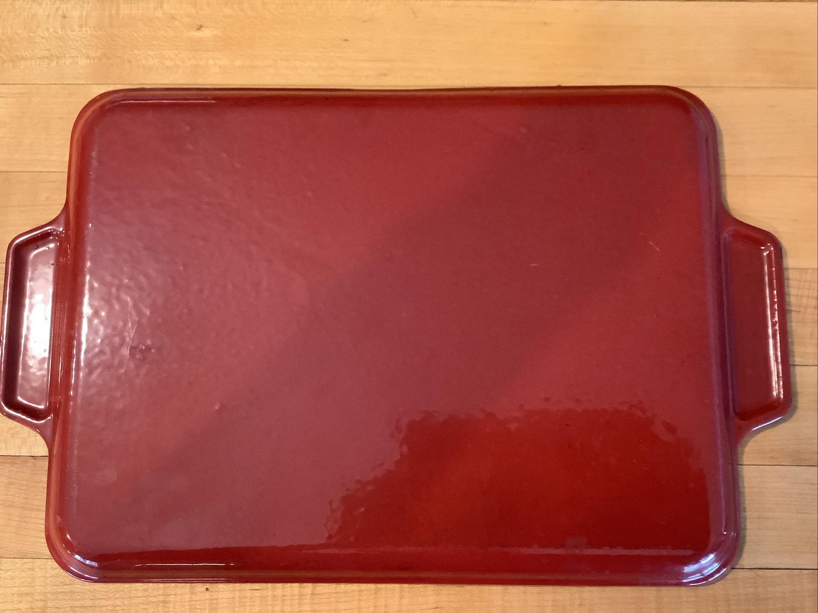 Cast Iron Red Enamel Mini Grill
