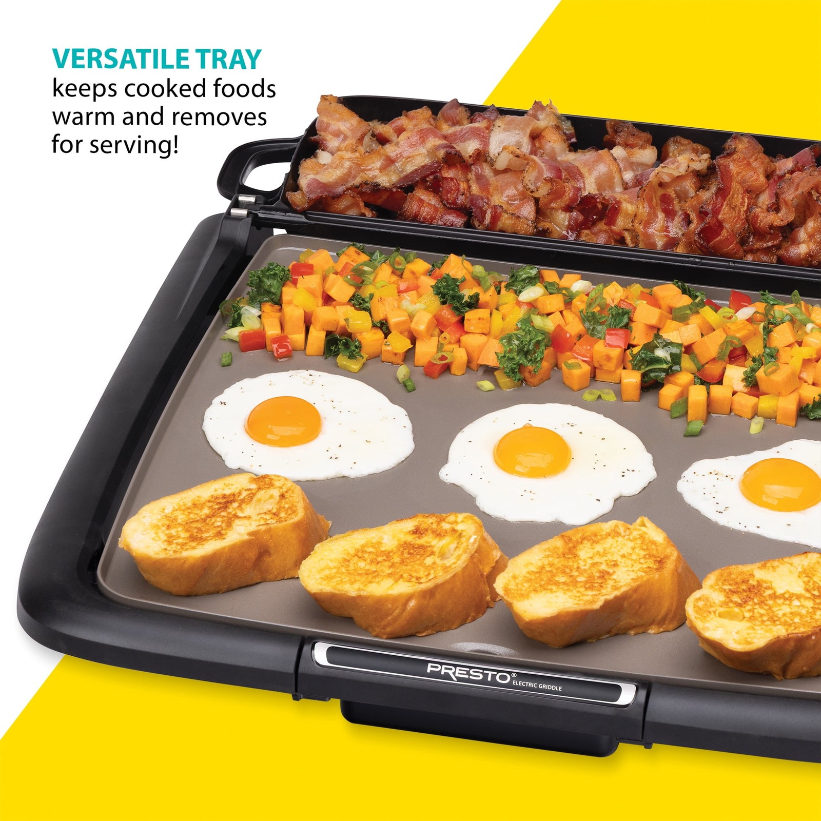 Ceramic Electric Griddle/Warmer Plus, Black 07024