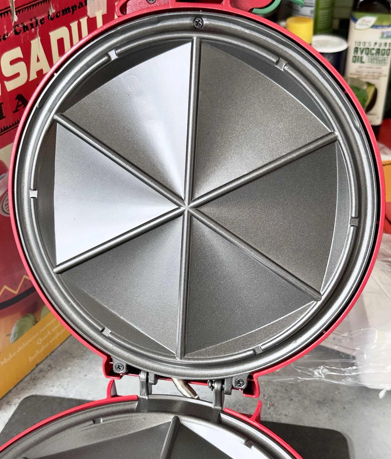 El Paso Chile Company Quesadilla Maker S676 Red Pepper Design NEW in Open Box