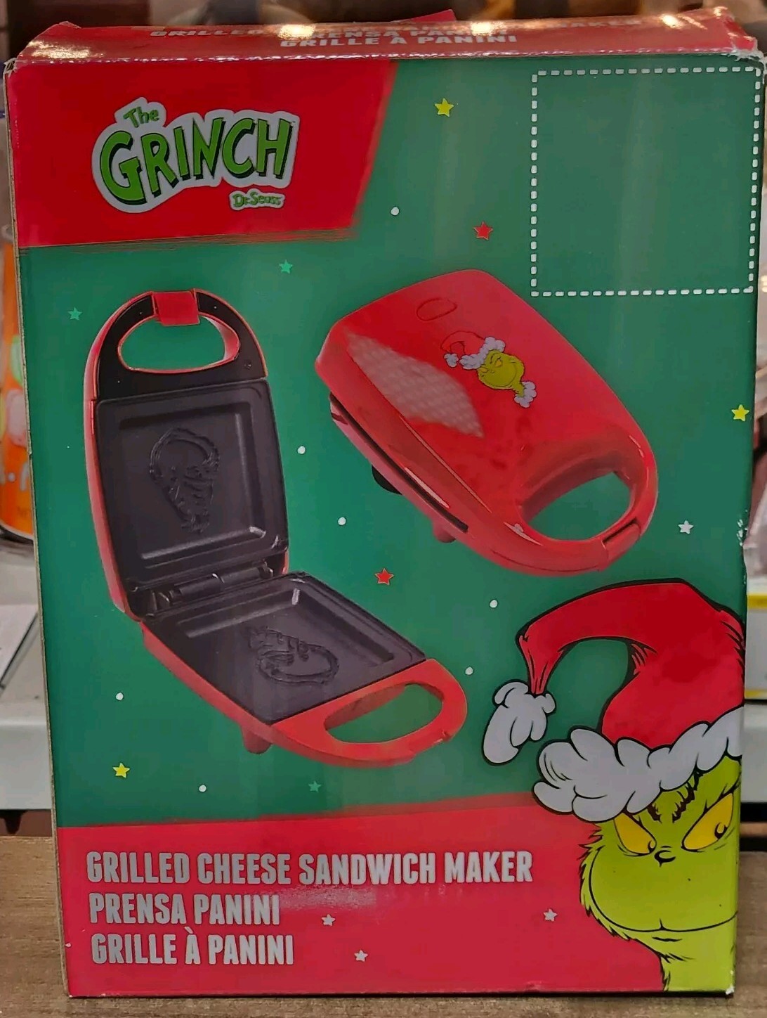 Dr Seuss The Grinch Stole Christmas 2024 Grilled Cheese Sandwich Maker