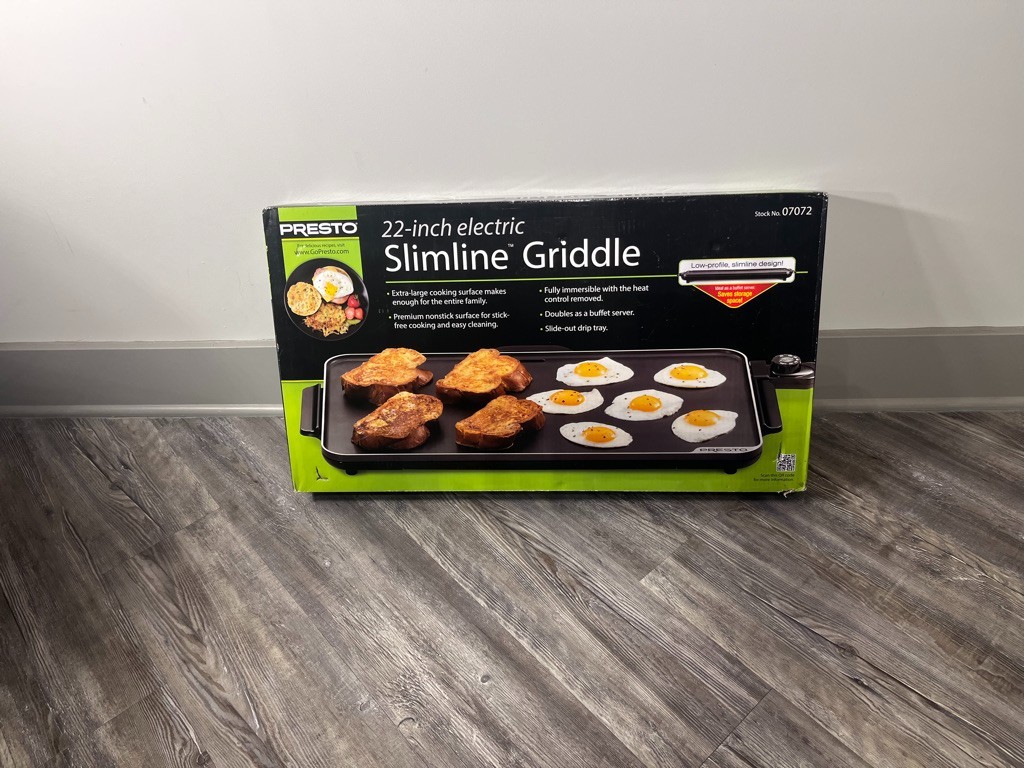 Presto 07072 Electric SlimLine Griddle 22″