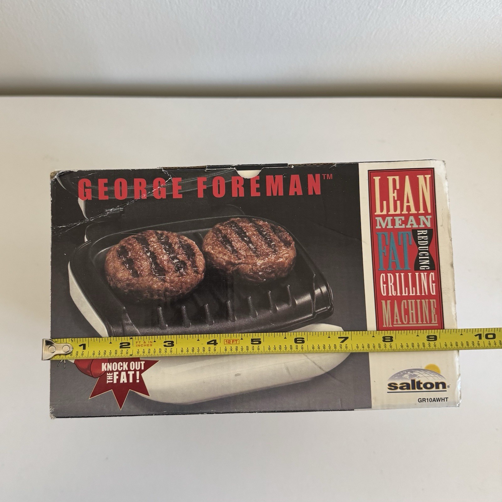 George Foreman Lean Mean Fat-Reducing Grillng Machine NEW NIB