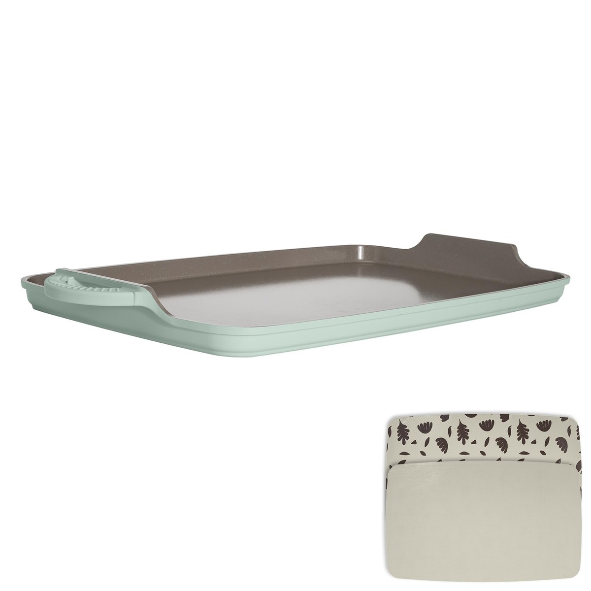 Goodful All-In-One Double Burner Griddle Ceramic Nonstick Durable Cast Aluminum