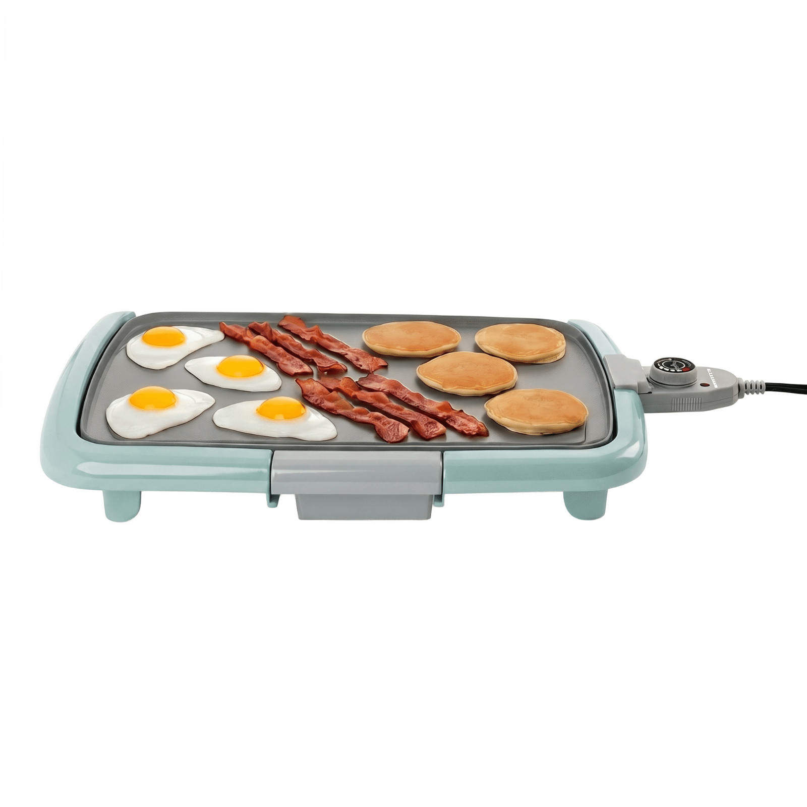 OVENTE Electric Griddle with 16″ x 10″ Non-Stick Plate, Blue GD1610LBL | Removab