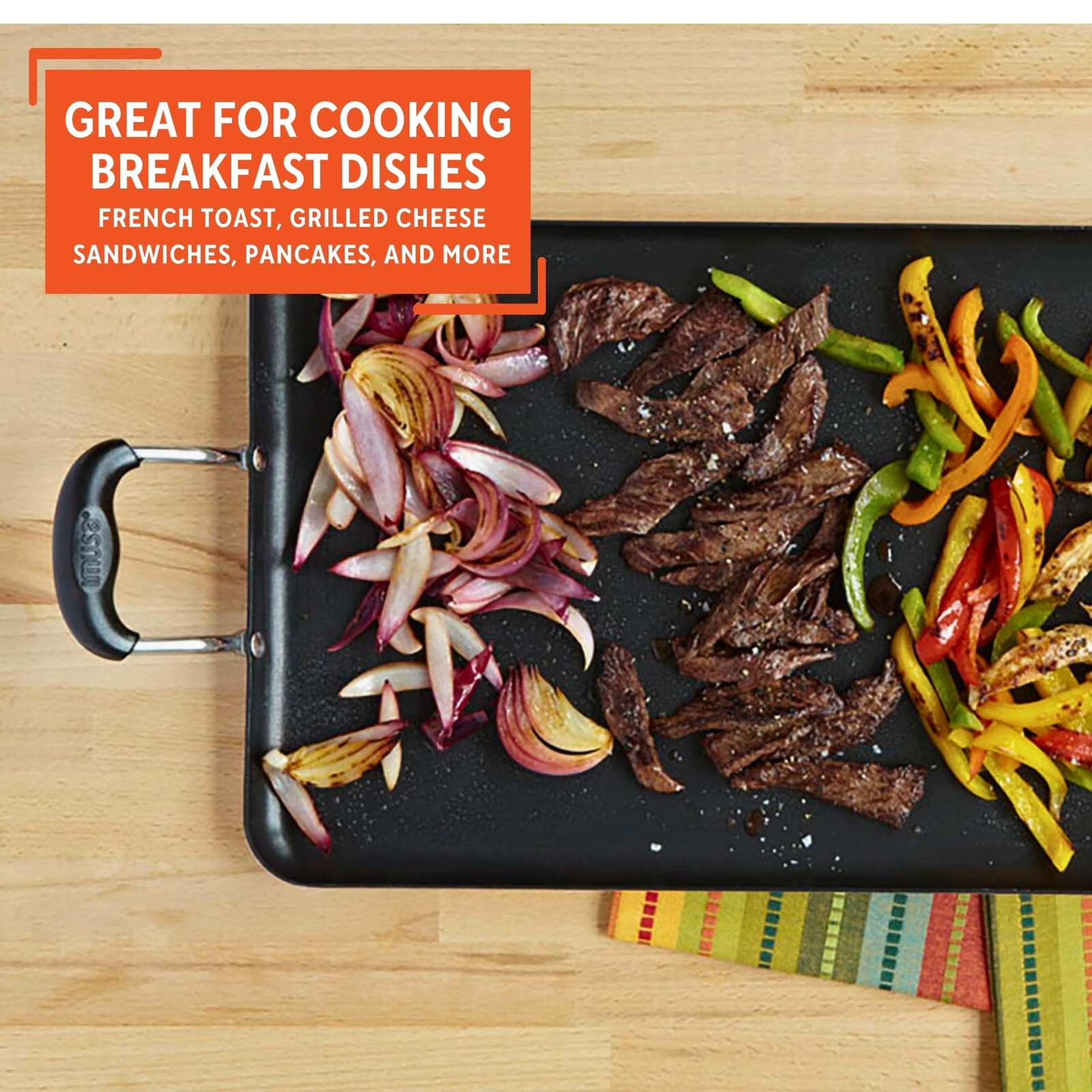 Imusa 19 Inch Ceramic Double Burner Griddle