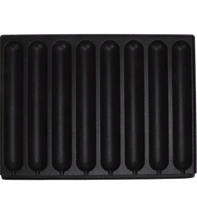 Aluminum Sausage Pan, 8 Grids Pre Seasoned Sausage Grill, Prevent Stick…