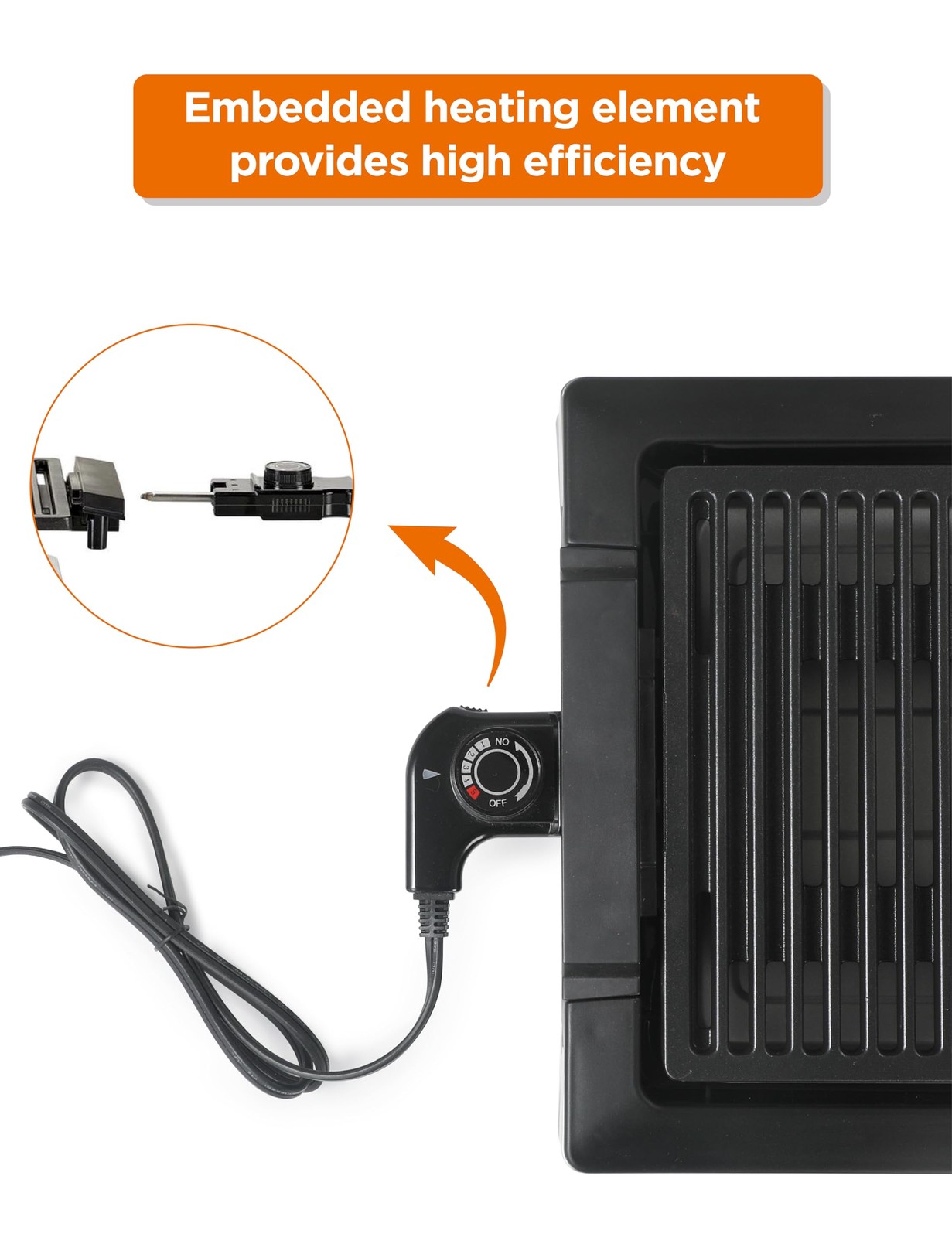 Commercial Chef Indoor Grill For Tabletop Countertop Or Kitchen 1600W Electric