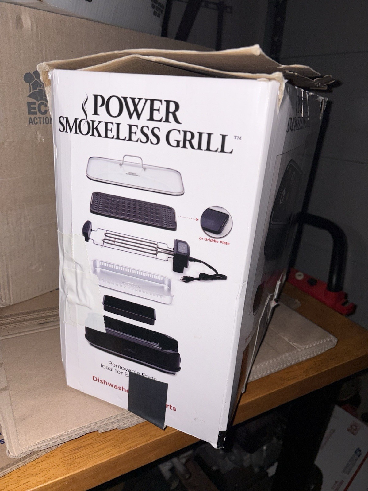 Power XL Smokeless Electric Indoor Removable Grill /Griddle Plates Nonstick Read