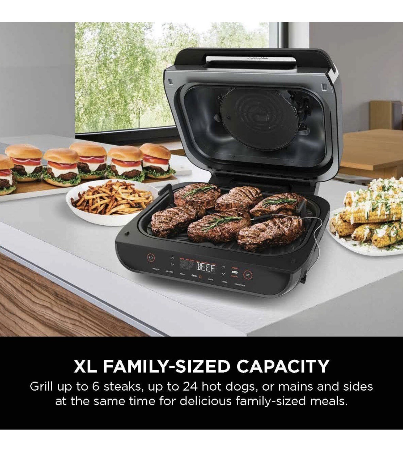 Ninja Foodi FG551 Smart XL Indoor Grill – Black