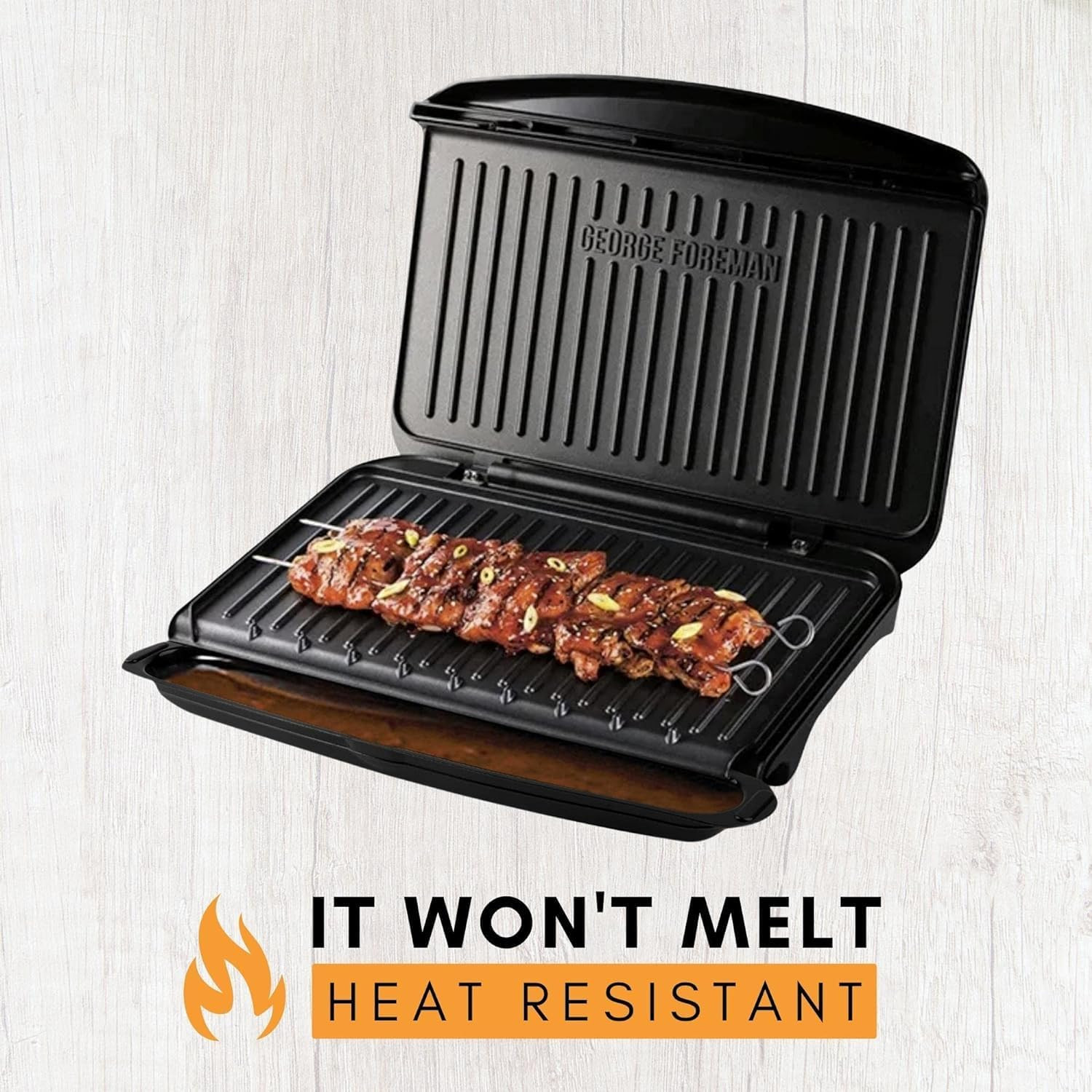 2 Pack George Foreman Grill Oil Grease Catcher Drip Tray Pan Replacement Part –