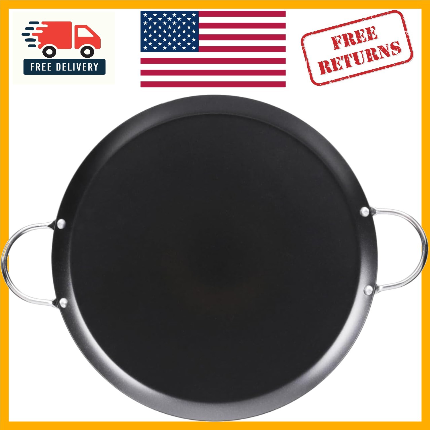 Lightweight & Oven Safe 9-Inch Carbon Steel Comal – Durable Culinary Essential