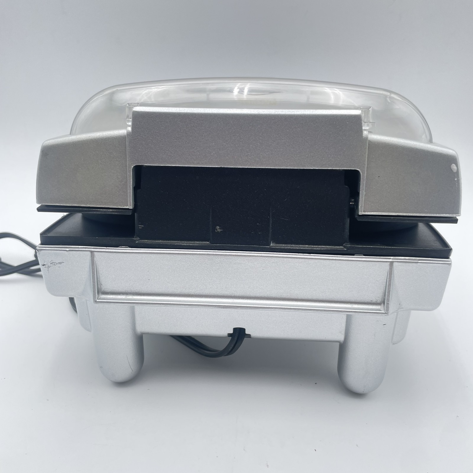 George Foreman Lean Mean Fat Grilling Machine Model GR20BWC Indoor Grill Silver