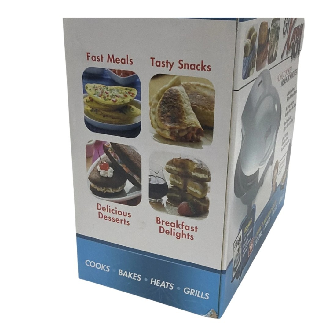 GT Xpress 101 Electric Grill Snack Dessert Maker w/ Recipes NEW NIB