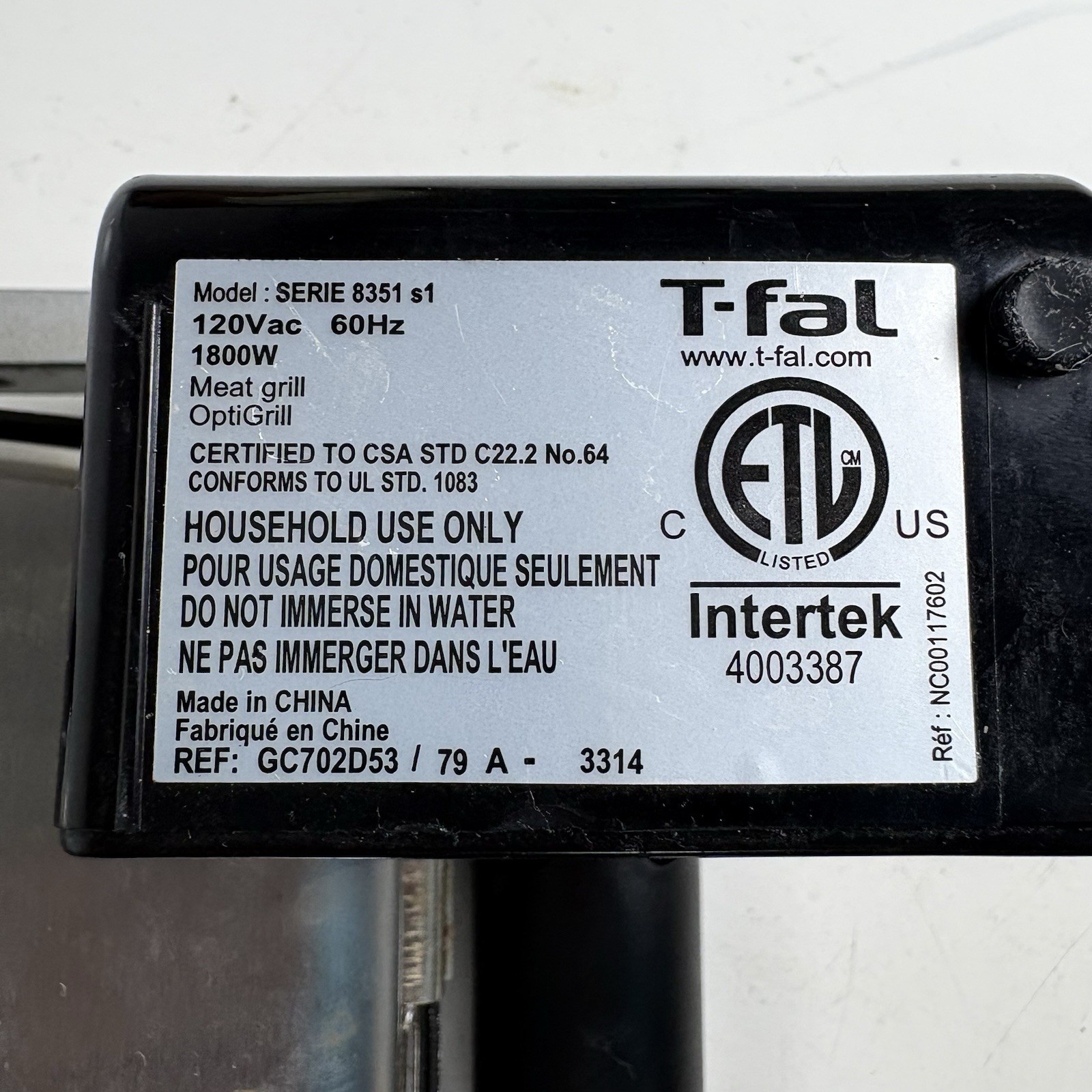 T-fal OptiGrill GC702D53 Indoor Electric Grill Smart Sensor Tested Working