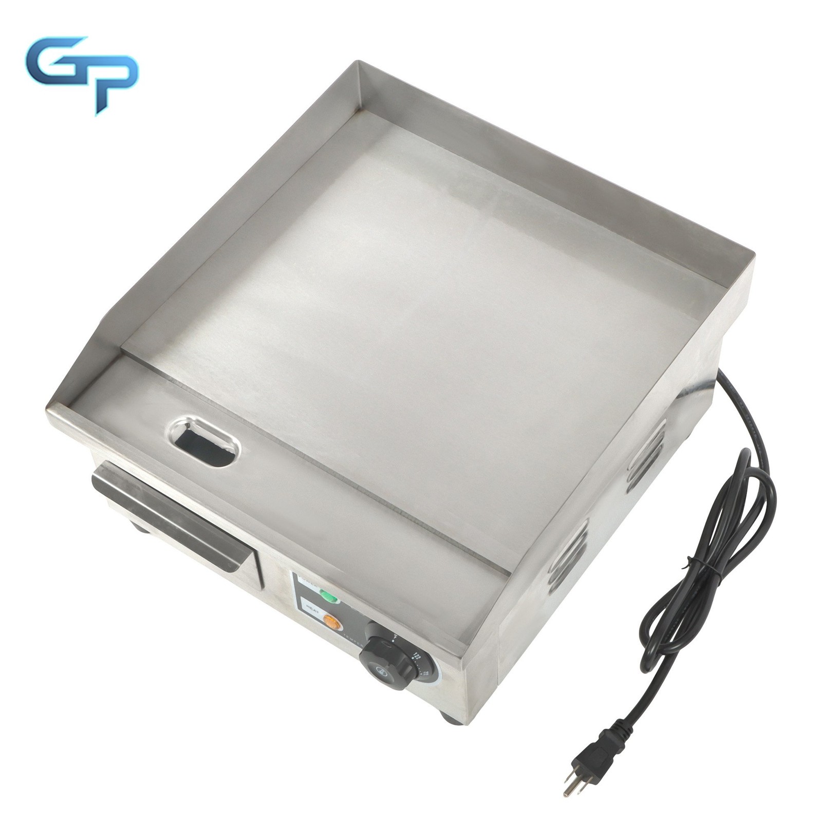 14″ Commercial Electric Griddle, 1500W Electric Flat Top Grill Restaurant Home