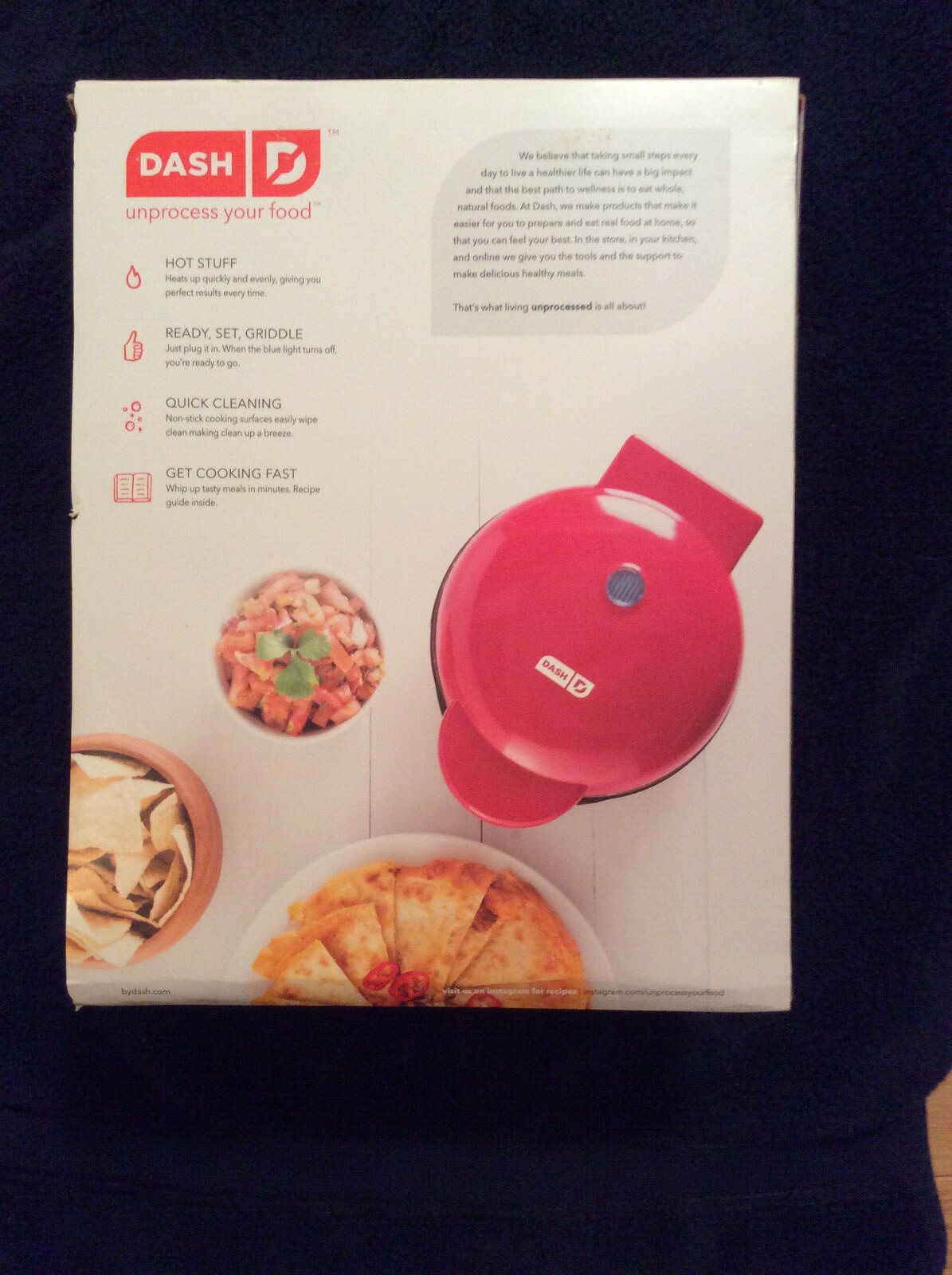 DASH Express Griddle. 8″ Cooking Surface.Non-stick. Grill,Sear,Melt & Cook. New